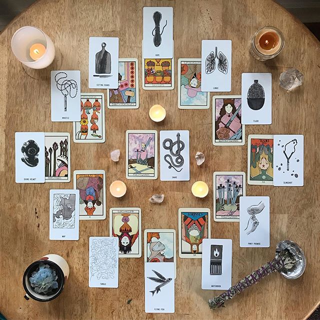 ✨October Tarotscopes!✨
.
I&rsquo;m back! I took a break for a few months to focus on learning how to be a mom. Turns out it&rsquo;s really hard and time-consuming! 😅 I&rsquo;m loving hanging with Marlowe and learning what he&rsquo;s all about (so fa