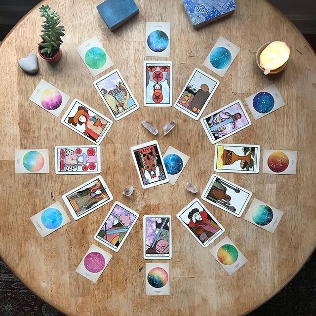✨February Tarotscopes are live!✨ Head over to @spiritguidesmag to see what messages your cards hold this month. .
.
AQUARIUS: Four of Pentacles + Eridanus (life)
.
Happy birthday, Aquarius! Your birthday month brings with it a push and pull between t