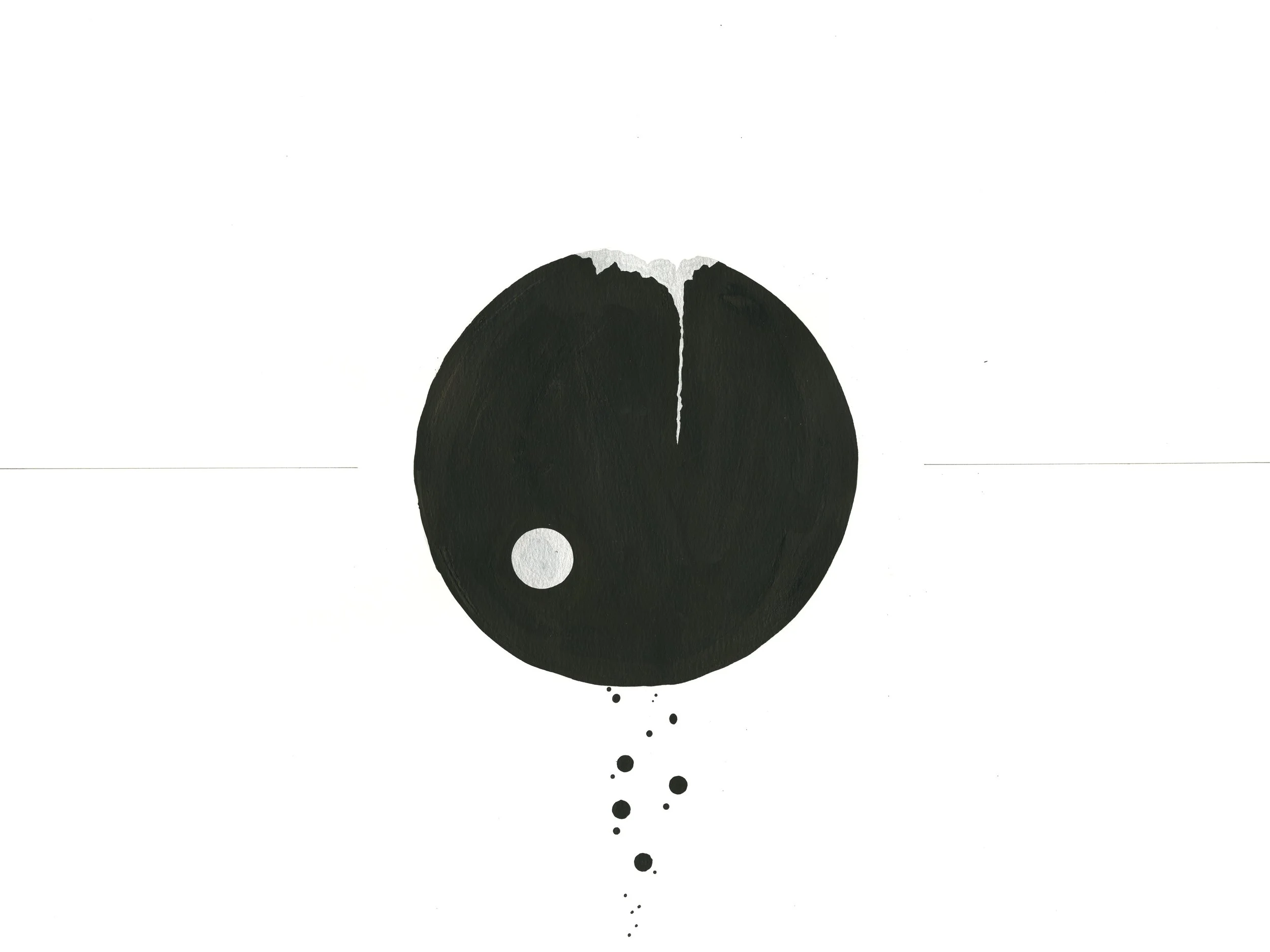 Monachopsis 10. 18x24in. Acrylic and ink on paper.