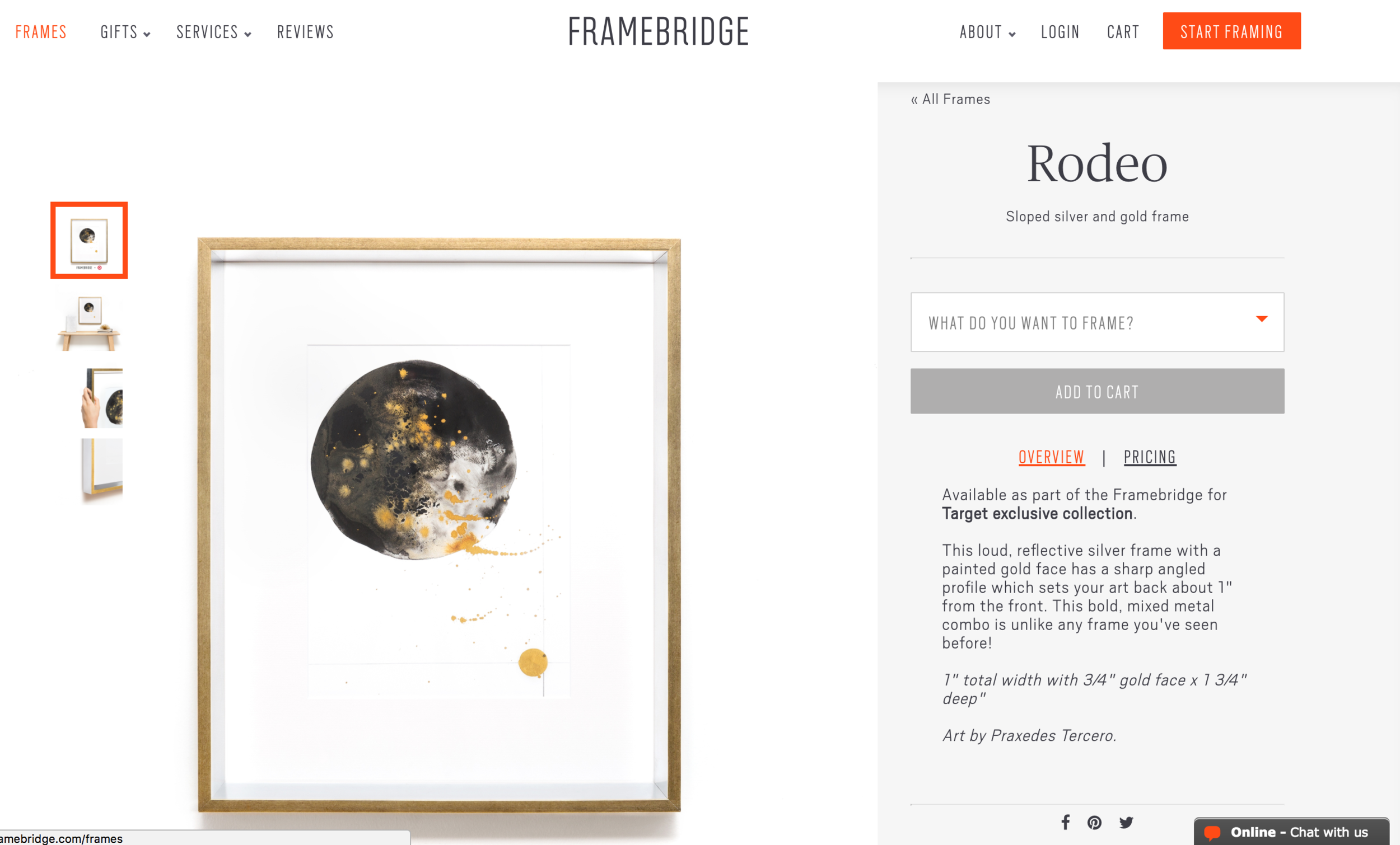 Framebridge + Target frame Collaboration