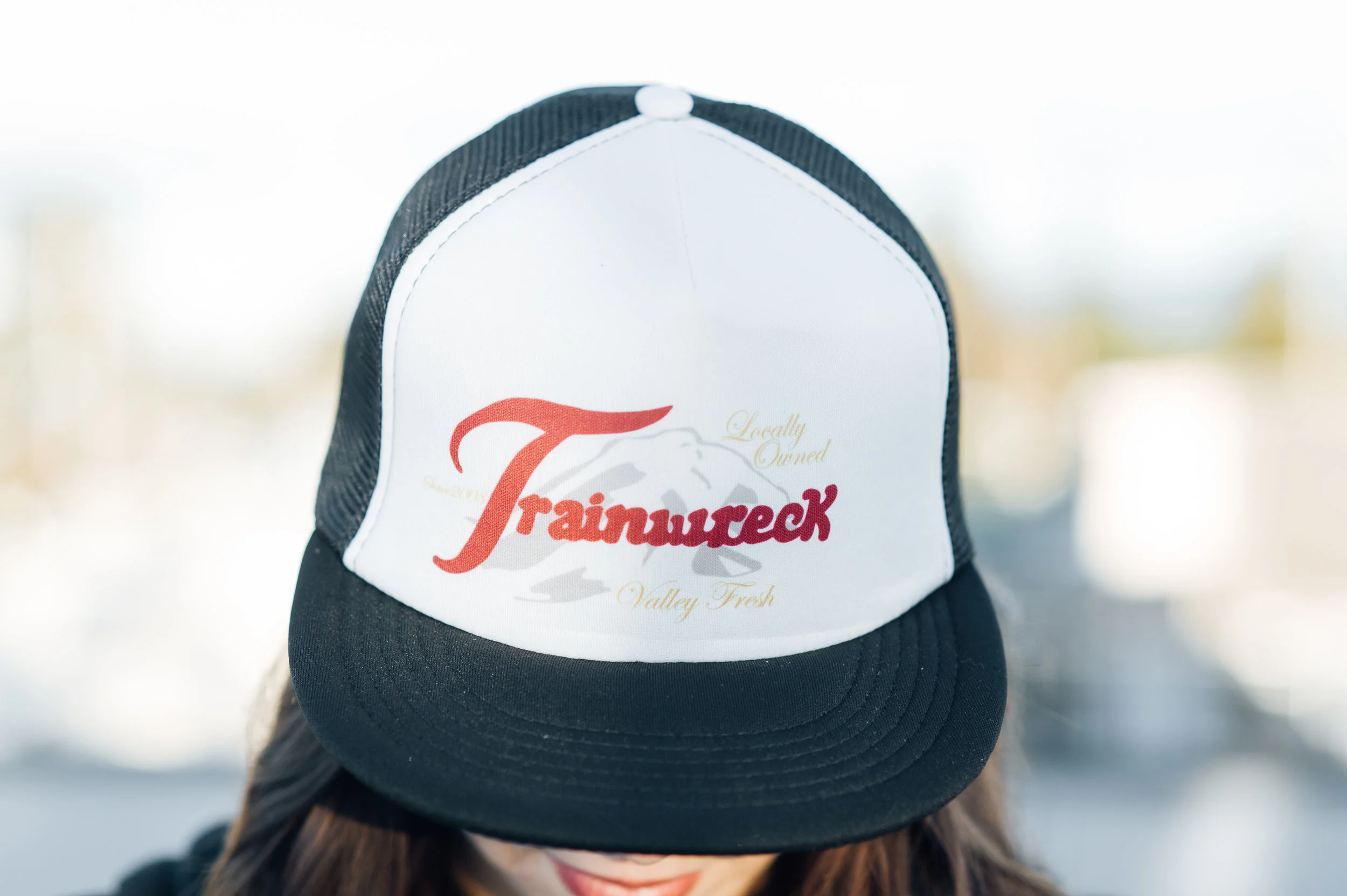 Train Wreck Trainier Trucker Snapback Ball Cap Hat
