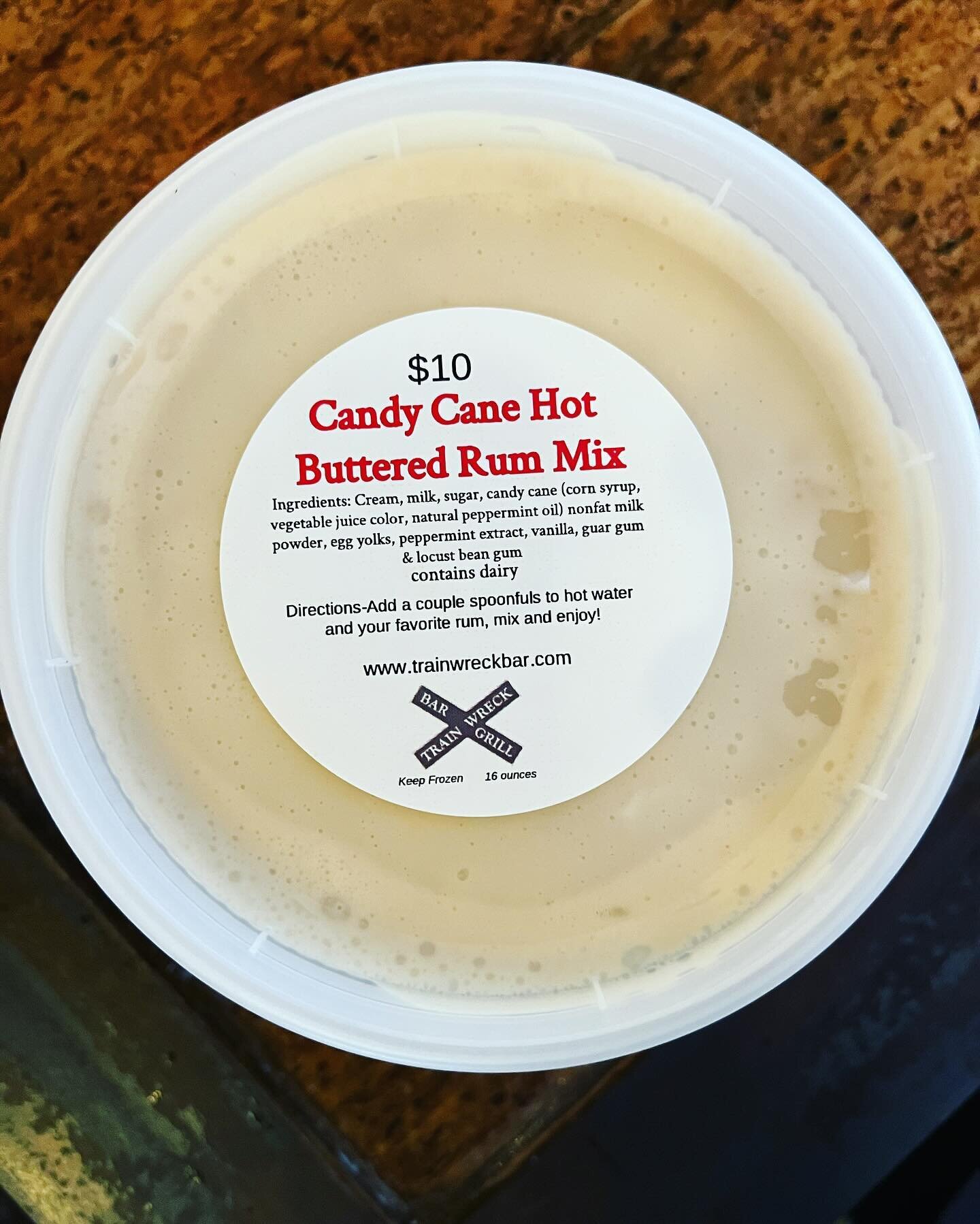 Well that first batch went so fast, we made another! We will have 24 packages of Candy Cane Hot Buttered Rum Mix available for take home at 4:30pm today, come and get it!