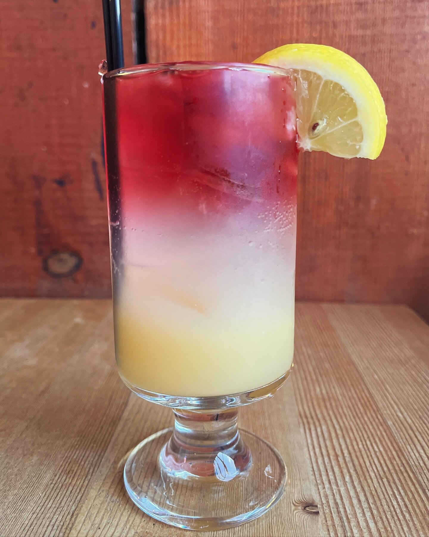 Try out our new Lychee Sunset&mdash;Empress Elderflower Rose Gin, lychee pur&eacute;e, passion fruit syrup, lemon and soda water.