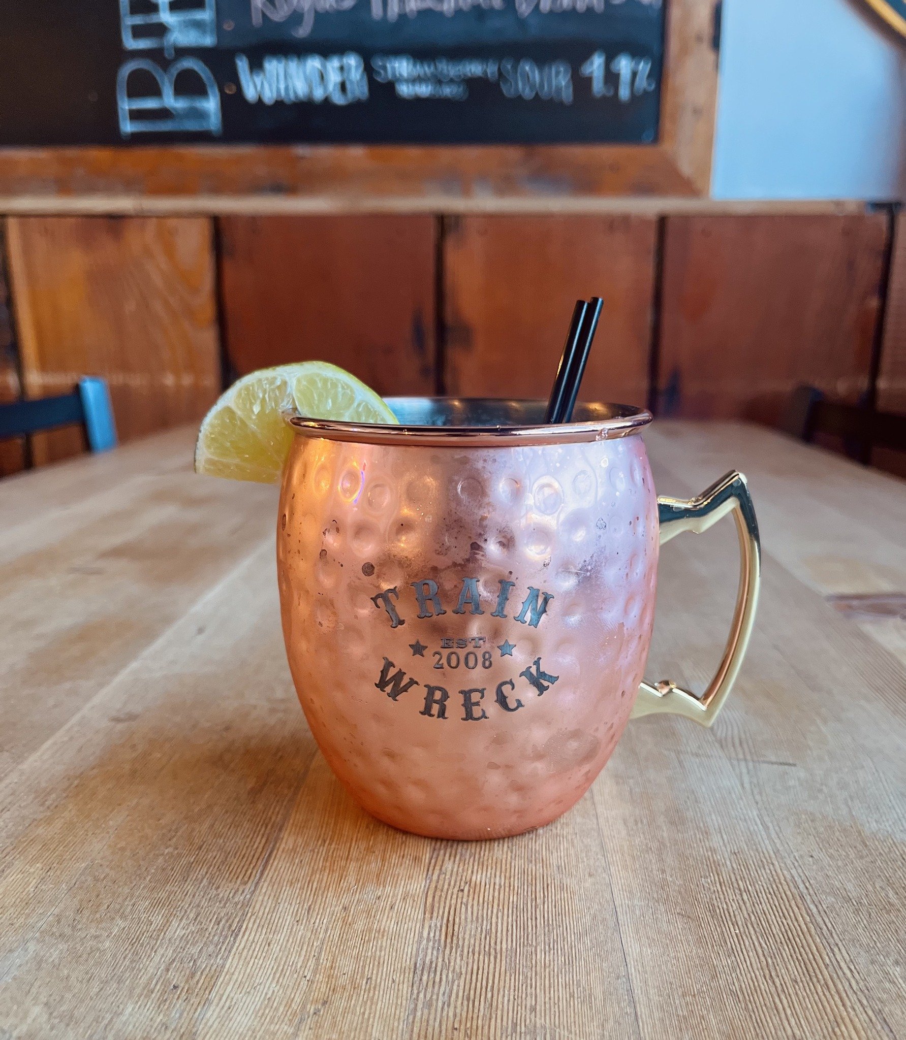 Margarita Monday at Train Wreck! 

▪️ Pickled Pink Mule &ndash; Tequila, fresh cucumber &amp; lime muddled and topped with Blood Orange Fever Tree, $12. 

▪️ Ahi Ceviche &ndash; Rare seared ahi tossed with avocado, cucumber, red onion, tomato &amp; c