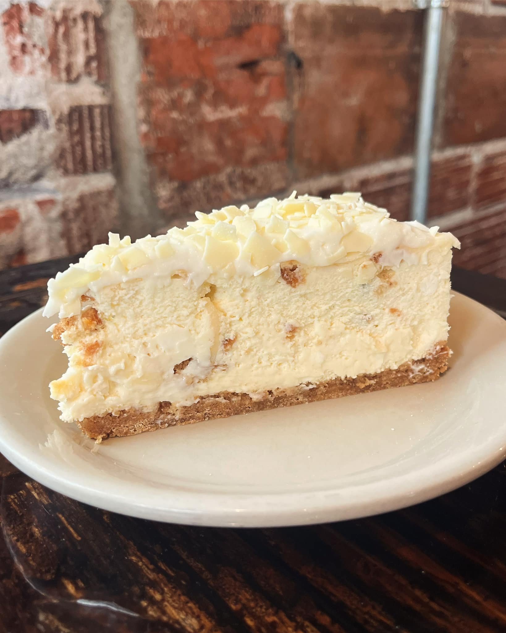 You have been loving our Carrot Cake Cheesecake. We just made one more whole cheesecake, come and get a slice today!