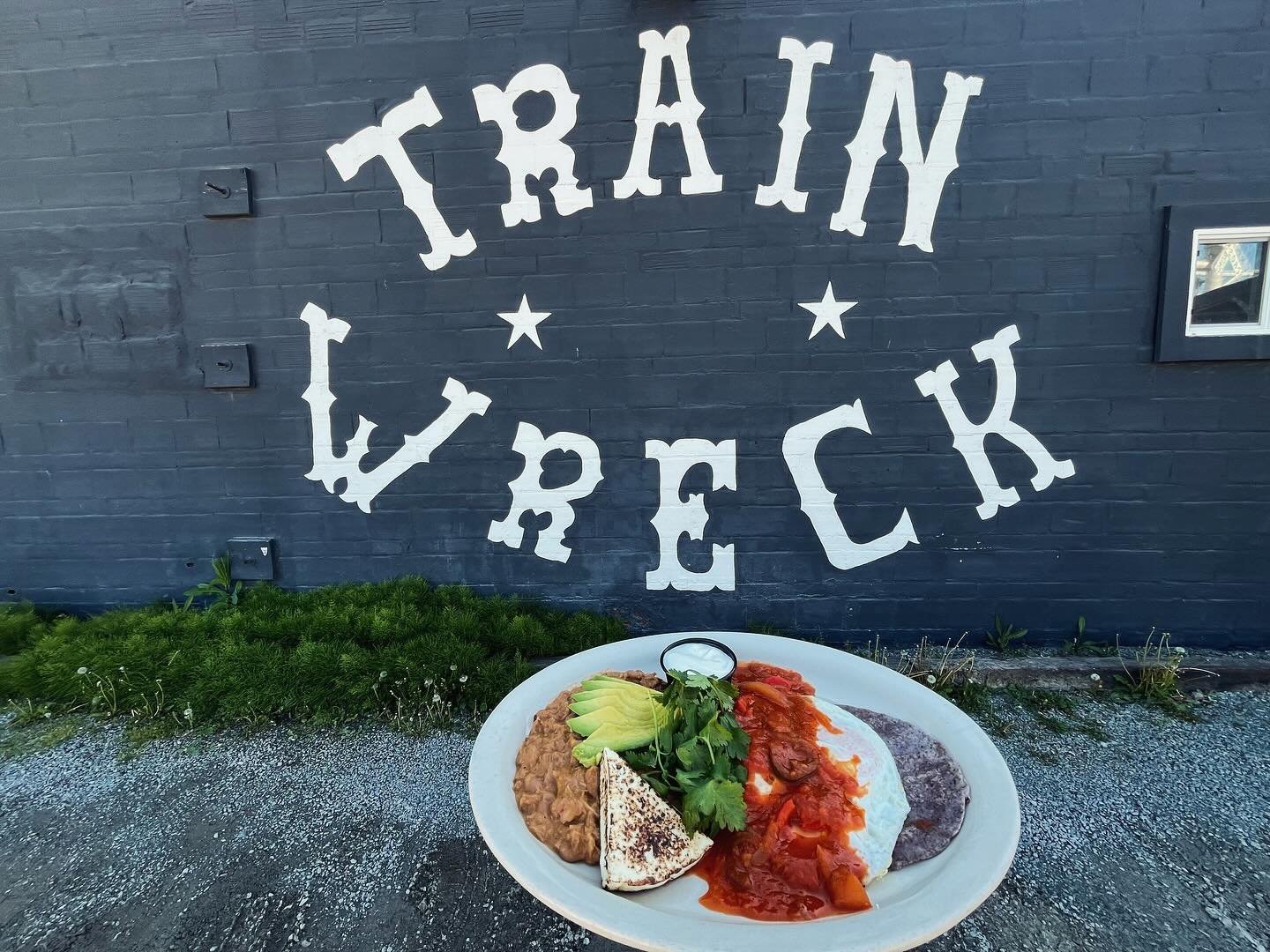 Are you ready for Cinco de Mayo?! 🇲🇽 Train Wreck is! Specials are available all week long, come in and celebrate with us.

𝗙𝗢𝗢𝗗 𝗦𝗣𝗘𝗖𝗜𝗔𝗟𝗦:

◾️ Huevos Rancheros&mdash;El Molino&rsquo;s blue corn tortillas topped with two eggs &amp; salsa 