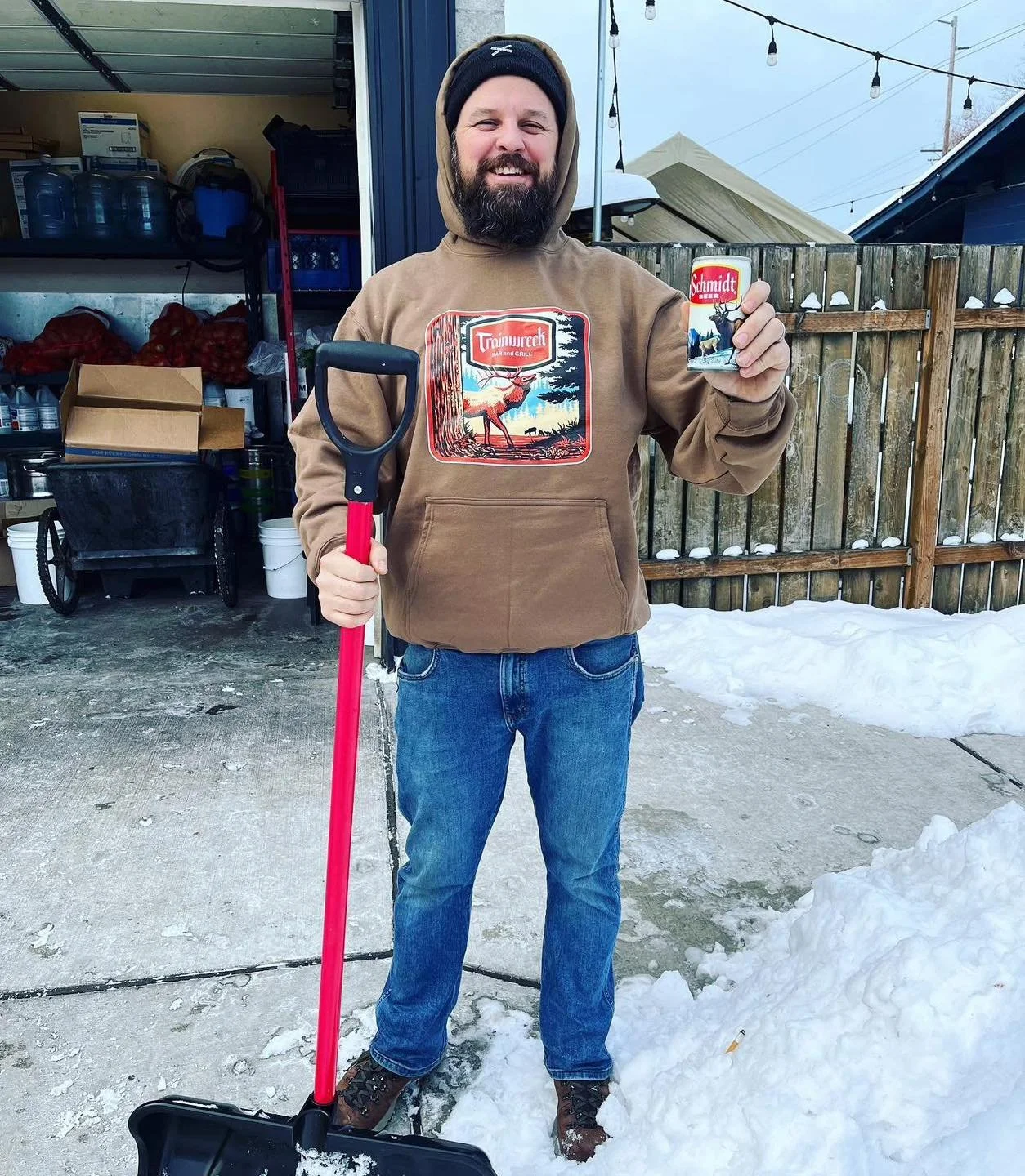 Schmidt design sweatshirts are back in stock at TW! Available in sizes S-XXL, $50.