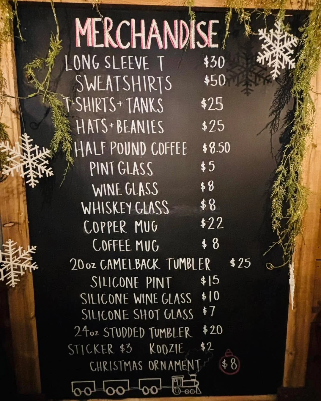 We appreciate your support on shop small Saturday and all through the holiday season. Our merch section has something for everyone, come on in and shop today!