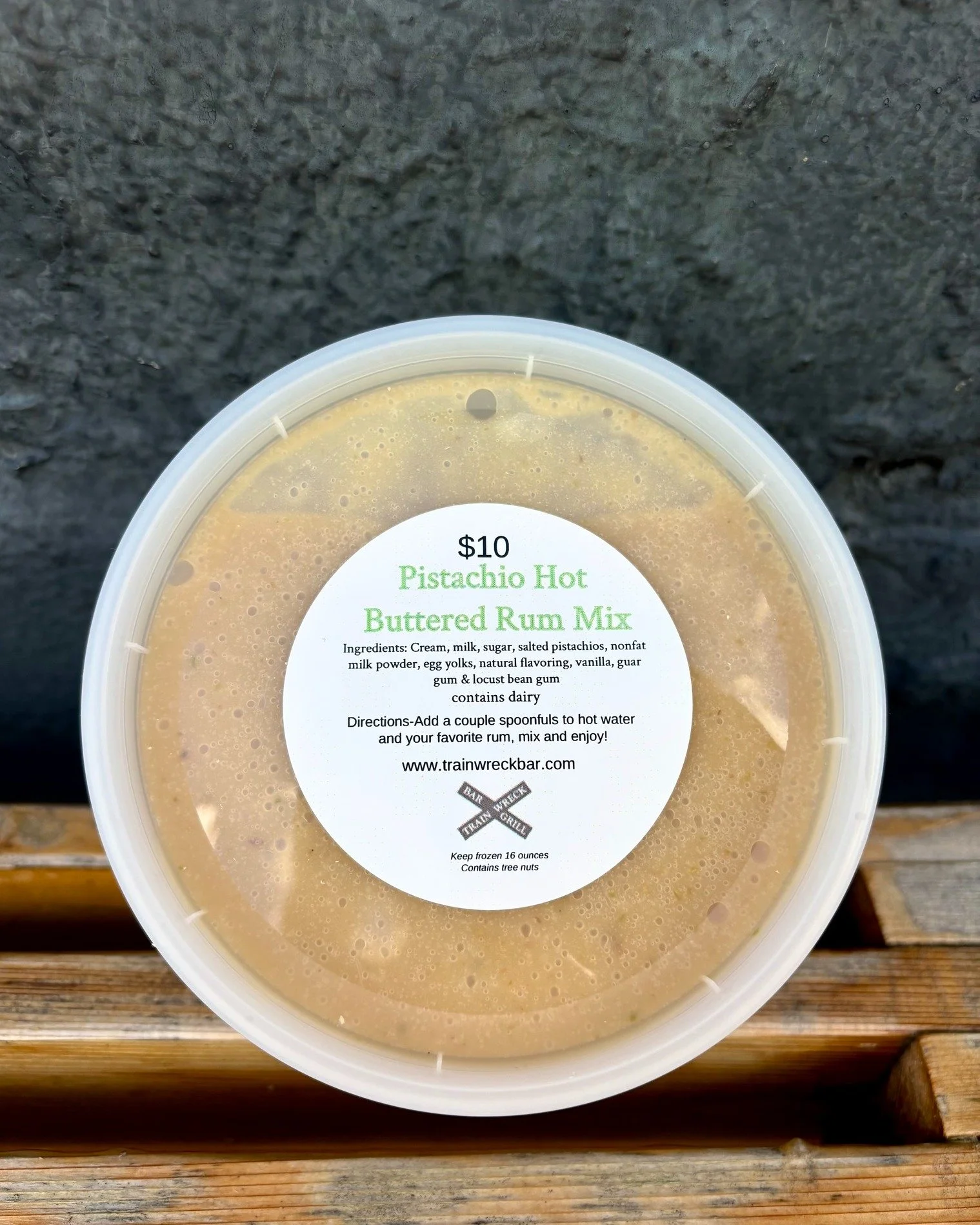 LAST CALL for pistachio hot buttered rum! We only have a few packages left to take home, so come and get it while you can!