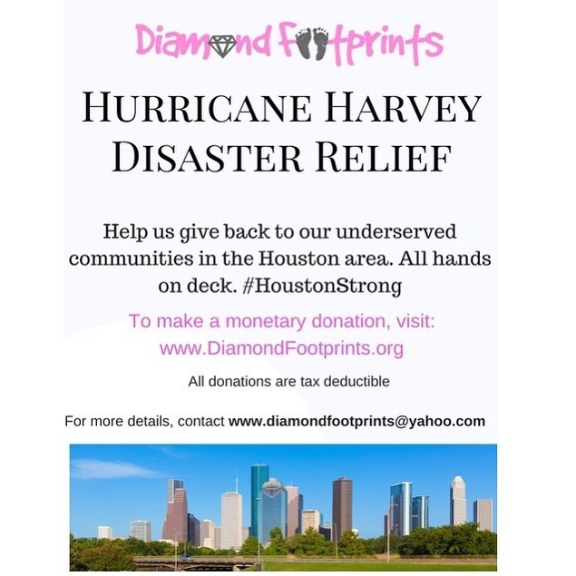 We are still accepting donations to help Houston families. Donate today! Leave your footprint 👣 and help rebuild OUR communities. #HurricaneHarvey #HelpHoustonHeal #RebuildHouston #AcresHomes #Studewood #3rdWard #5thWard #Sunnyside #SouthPark