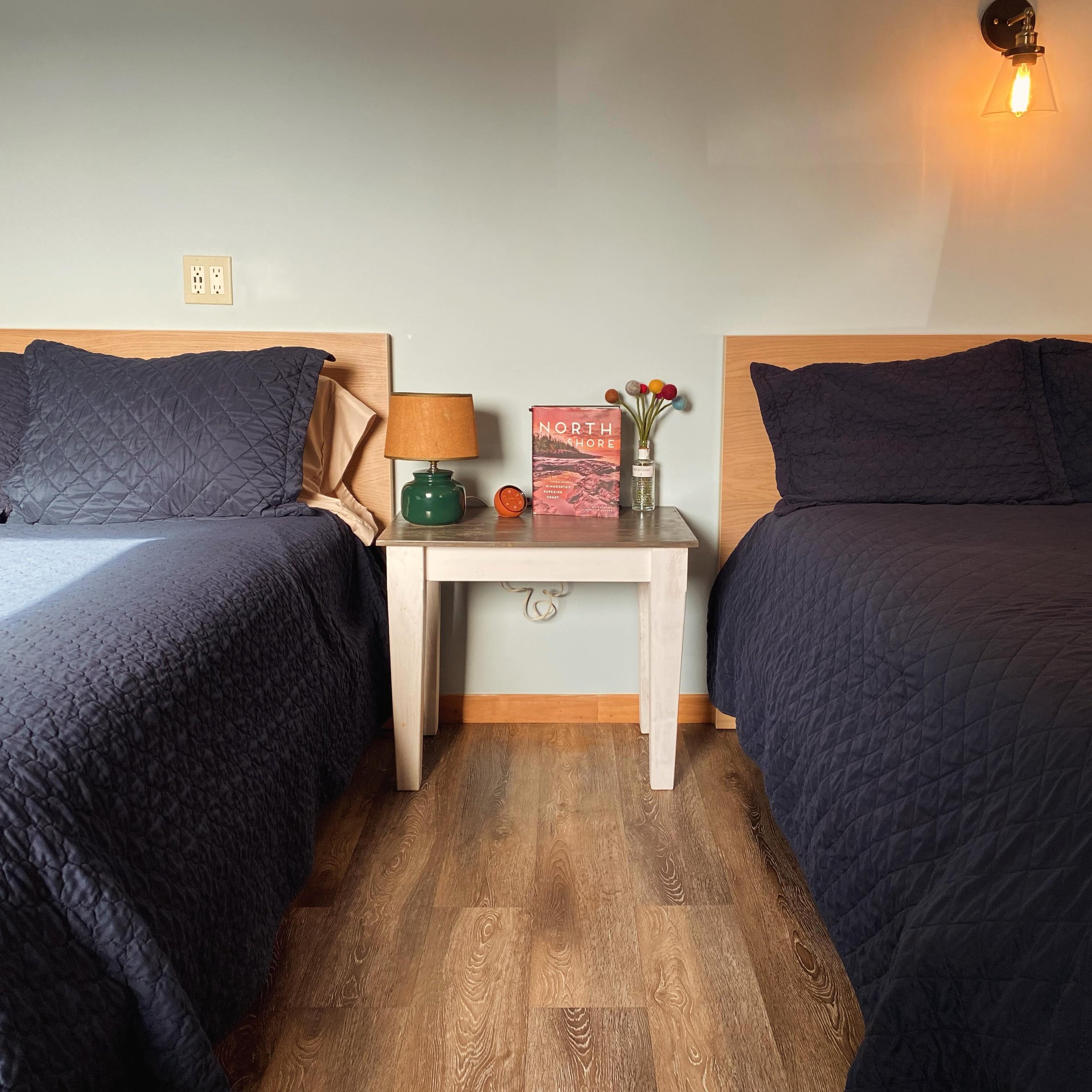 There have been a few changes at Basecamp Bungalows this spring. The one we are most excited about happened in the Home Base. The living area now features TWO full size beds in addition to the king size bed in the bedroom. This means that the Home Ba