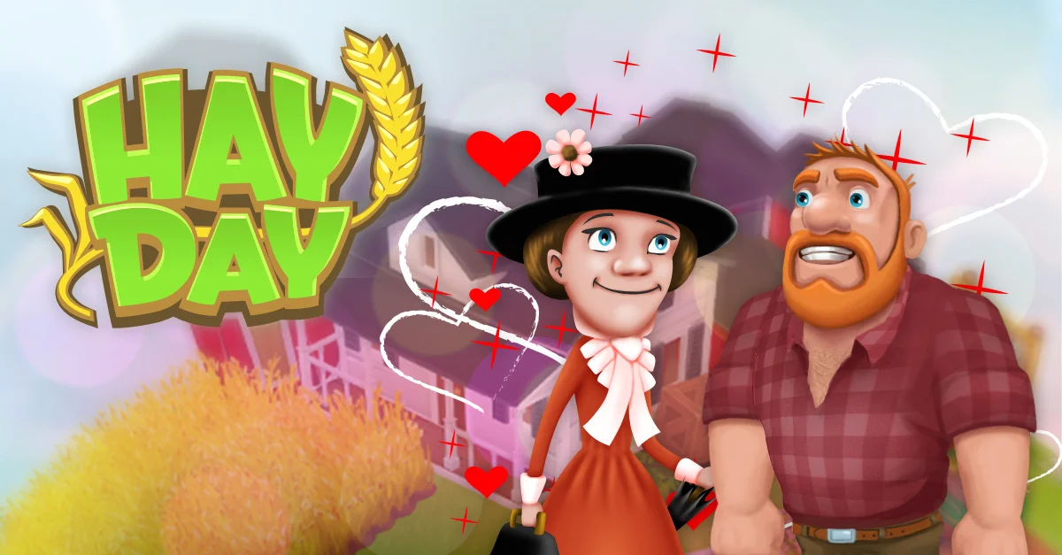 HayDay Valentine's Day Themed Static Facebook Ad