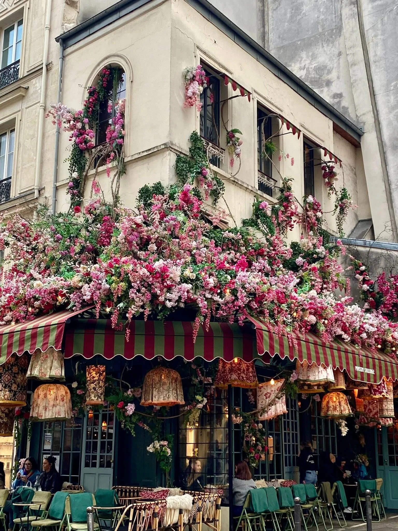 Cafe culture in Paris at Maison Sauvage.