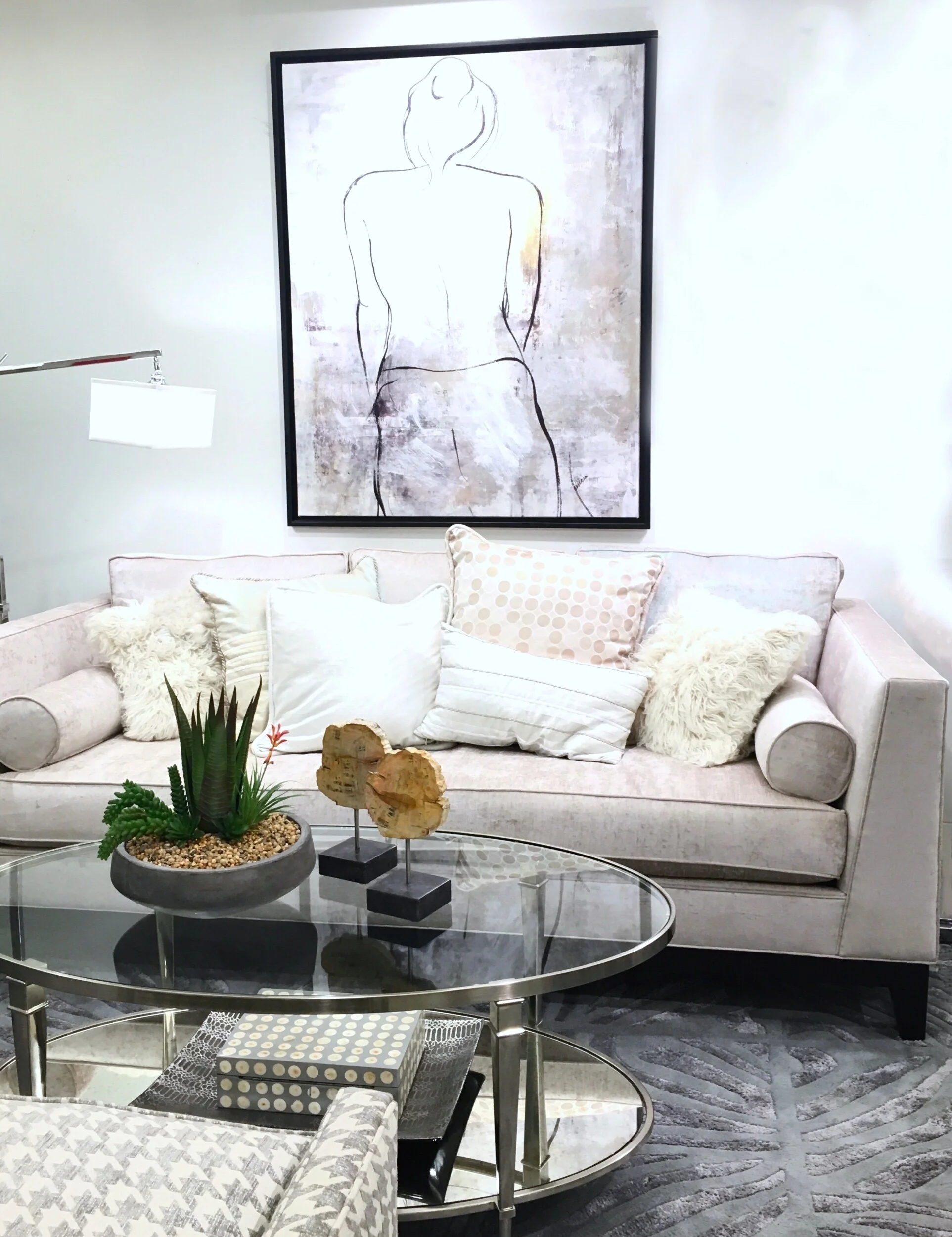 Home Staging Delray Beach glamorous living room