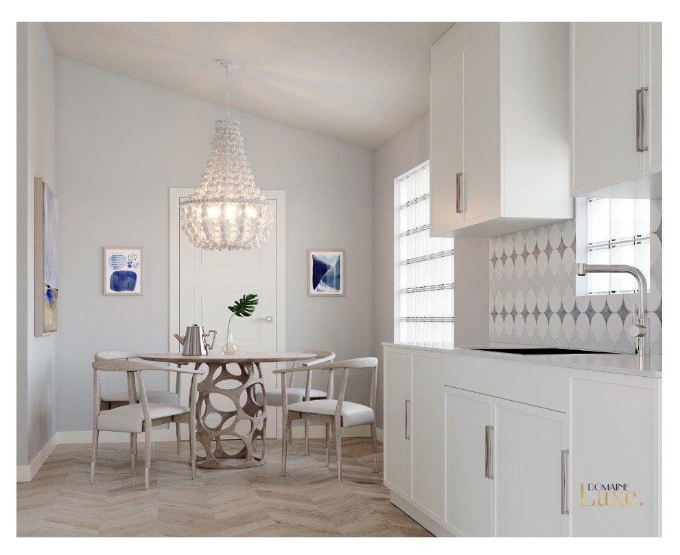 Delray Beach Blue Whte Kitchen Sink to Dining.jpg