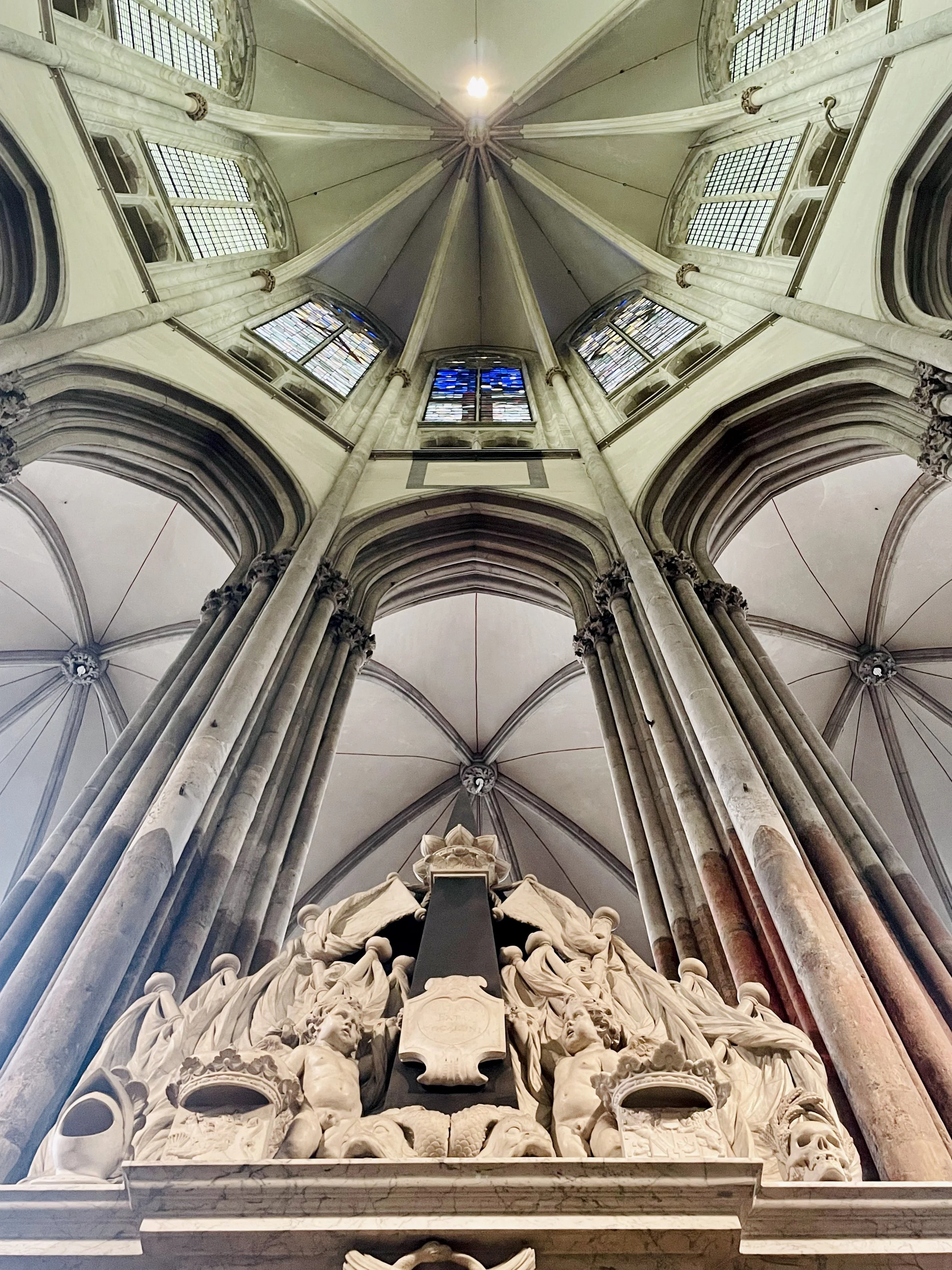 A detail above the tomb in the Utrecht Domkerk.