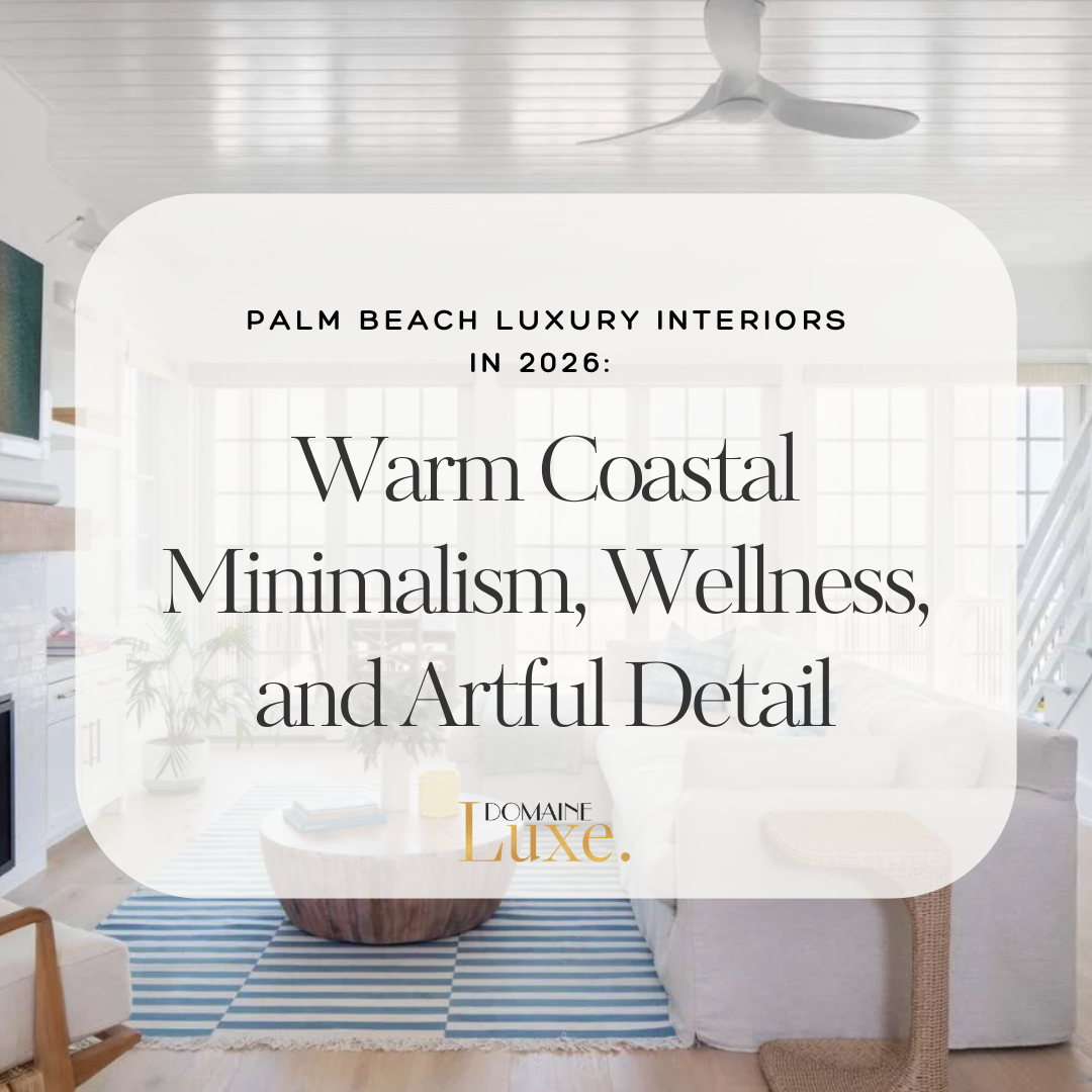 Domaine Luxe Warm Coastal Minimalism, Wellness, and Artful Details title for blog for saving to your Pinterest