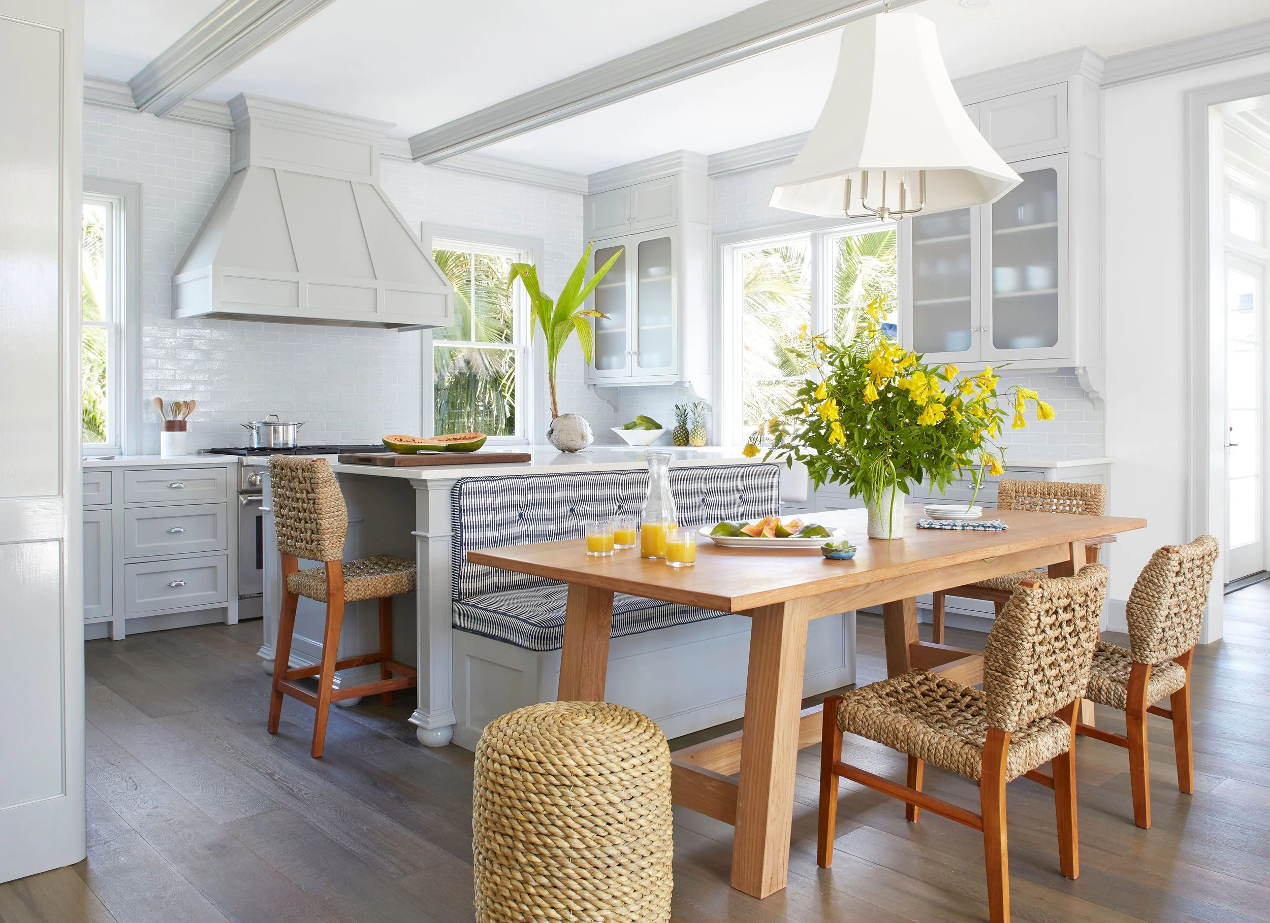 Casual Gray Coastal Kitchen