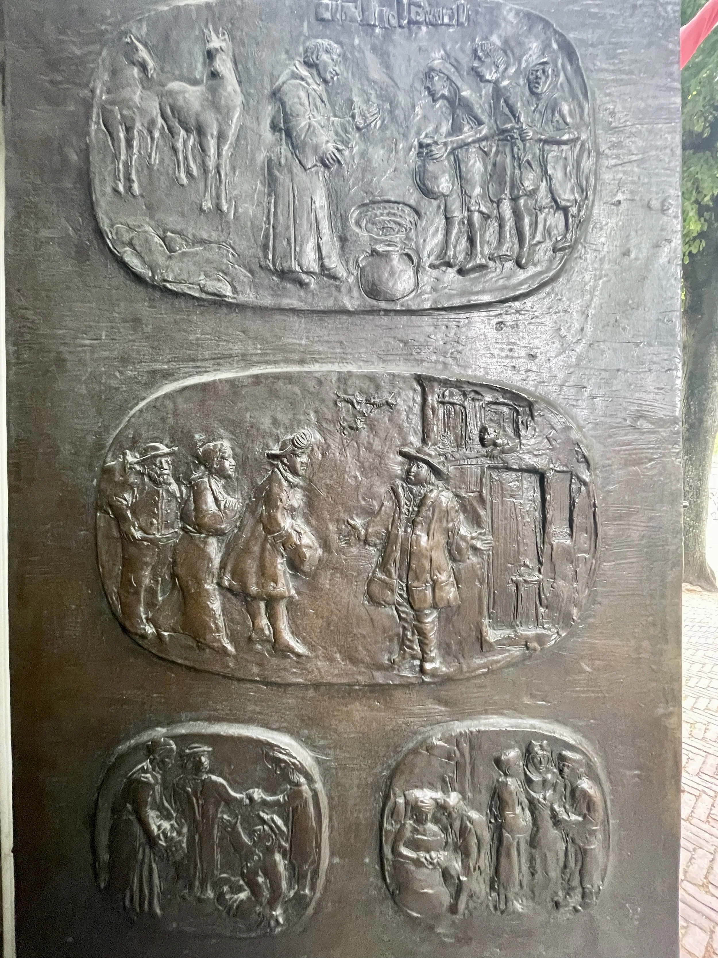 A door detail of the Domkerk in Utrecht.