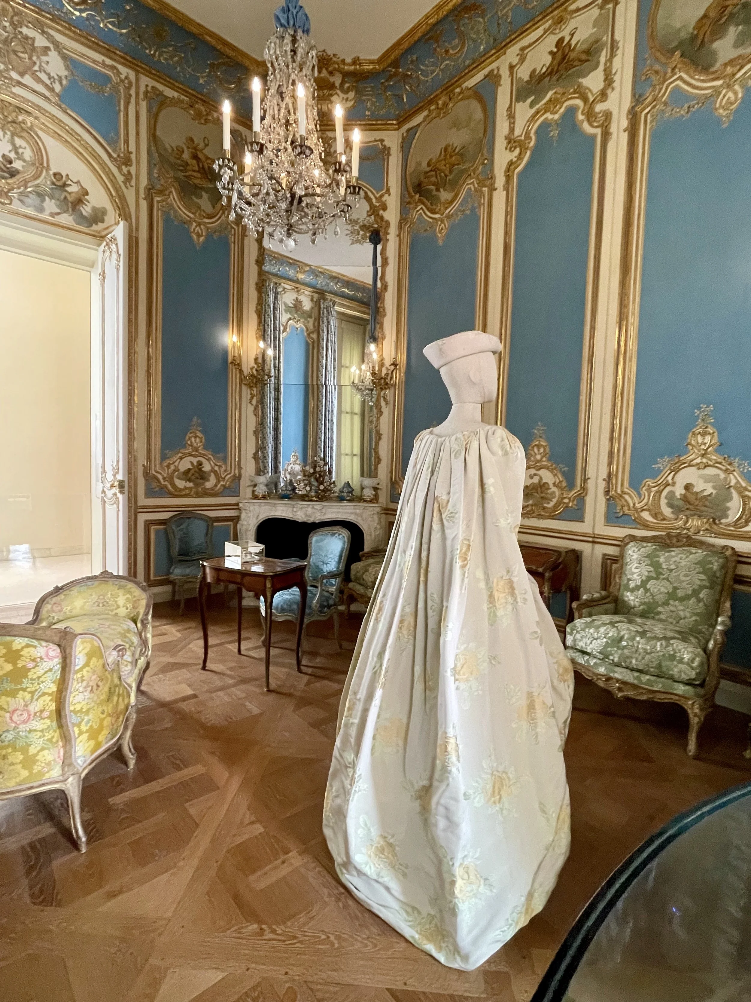 From The Louvre Couture: Art and Fashion Statement Pieces, a wedding dress design by Yves Saint Laurent.