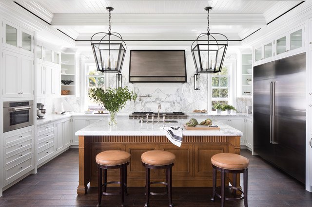 Palm Beach Two Tone Transitional Kitchen Design