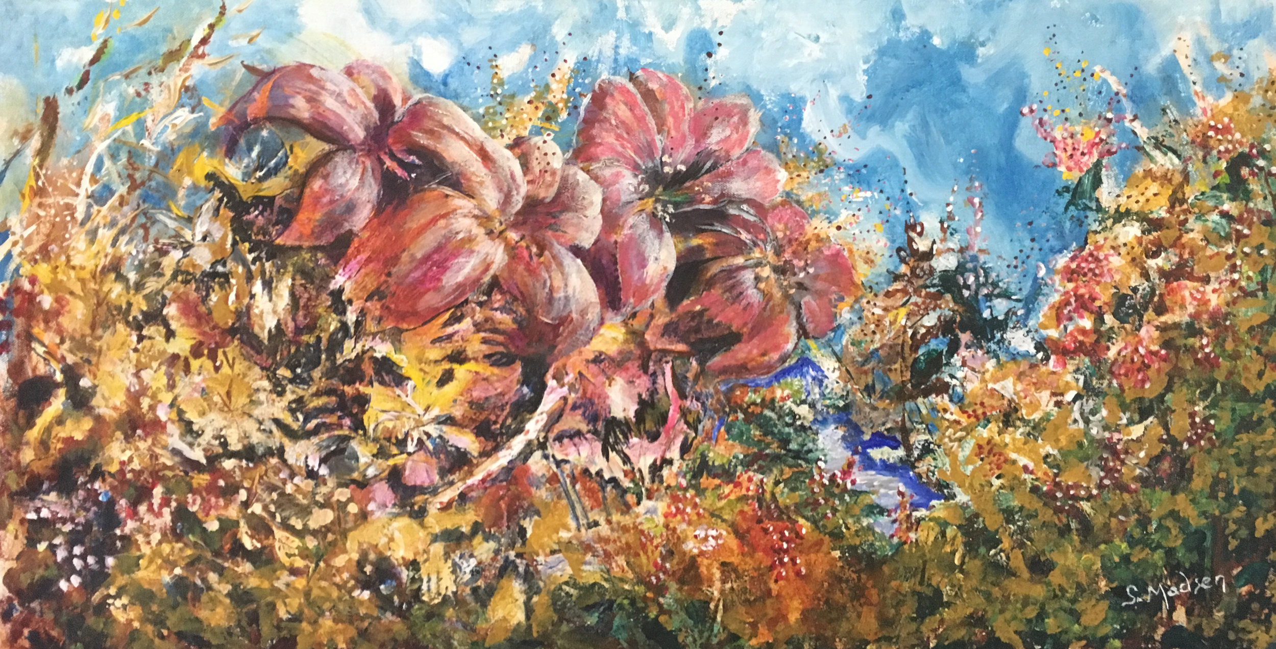 Garden Party 2, Mixed Media on canvas © Shauna Madsen