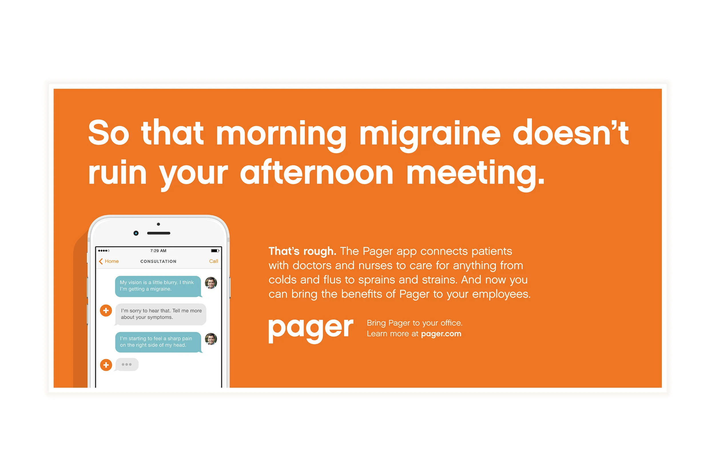   Pager OOH Campaigns  Developed concept, content and design for Subway and Billboard campaigns promoting Pager to consumers and businesses. 