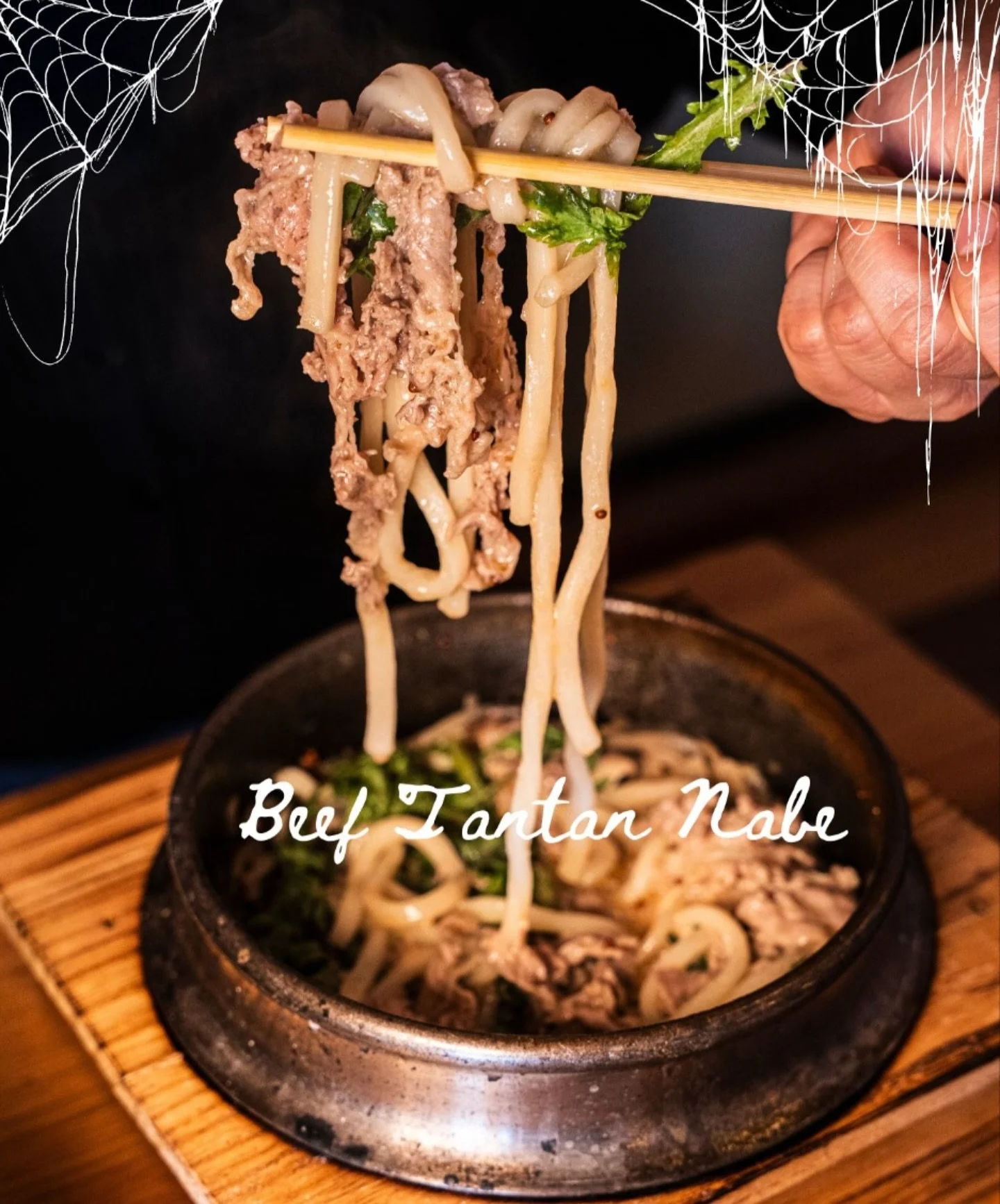 Warm up this Halloween 👻 🎃 with our Beef Tantan Nabe 🍜 featuring tender beef brisket simmered in creamy pork broth with perilla seeds, chili oil, fresh vegetables, shiitake mushrooms, and tofu.

Perfect for sharing and cozying up this season at Iz