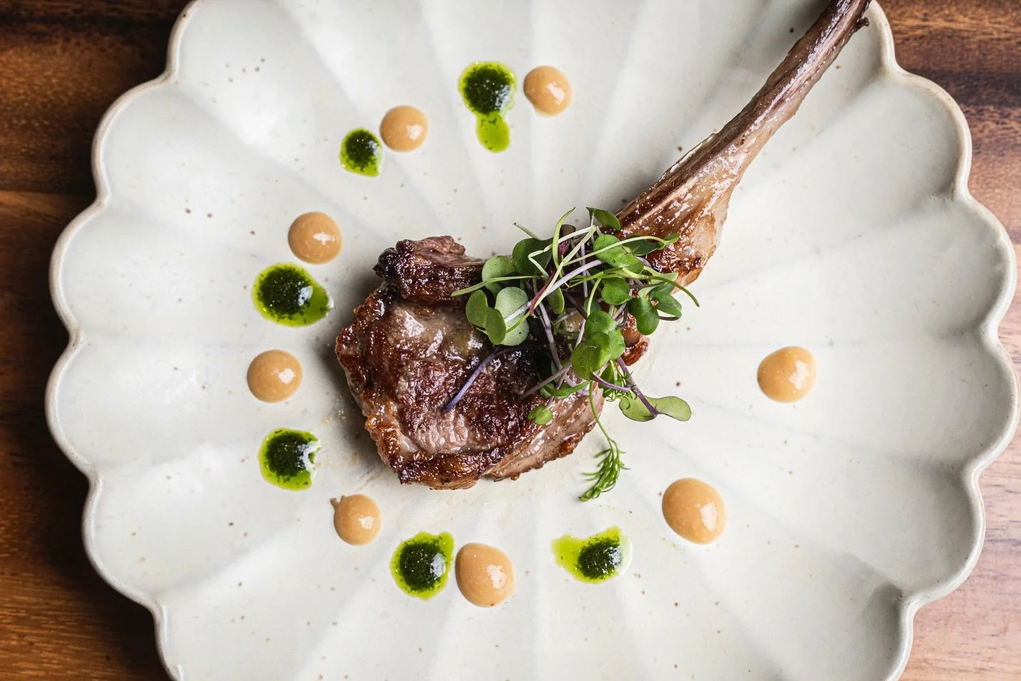 Eighth Course of Omakase &ndash; Miso Lamb Chops 🥩
Tender lamb chops marinated in a savory miso dressing, delivering a rich and deeply satisfying finish.