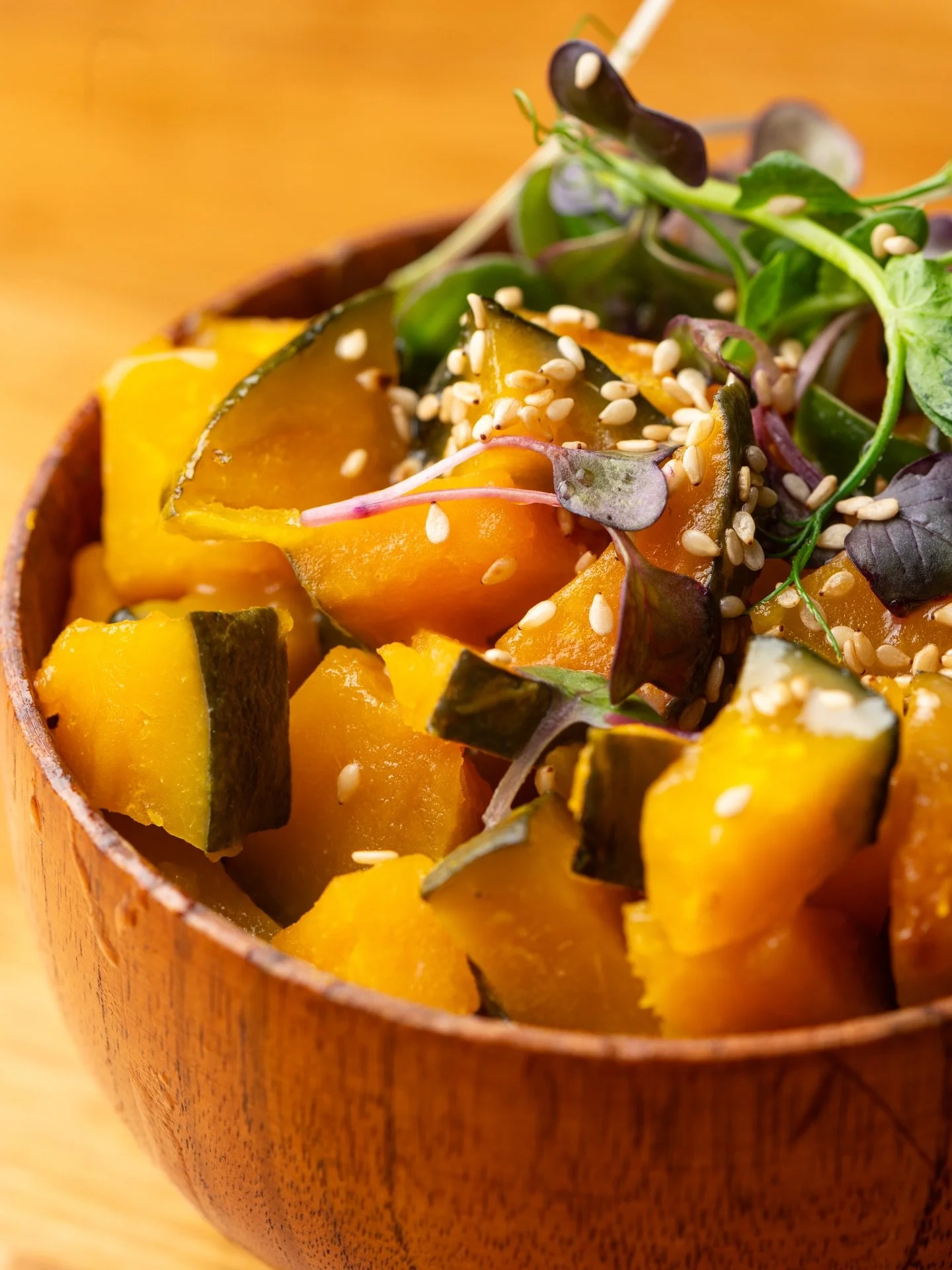 Introducing our Vegan Menu! 🌿

Kabocha no Nimono : tender steamed kabocha pumpkin drizzled with savory miso and topped with fresh micro greens 🥢✨

Cozy, comforting, and 100% plant-based