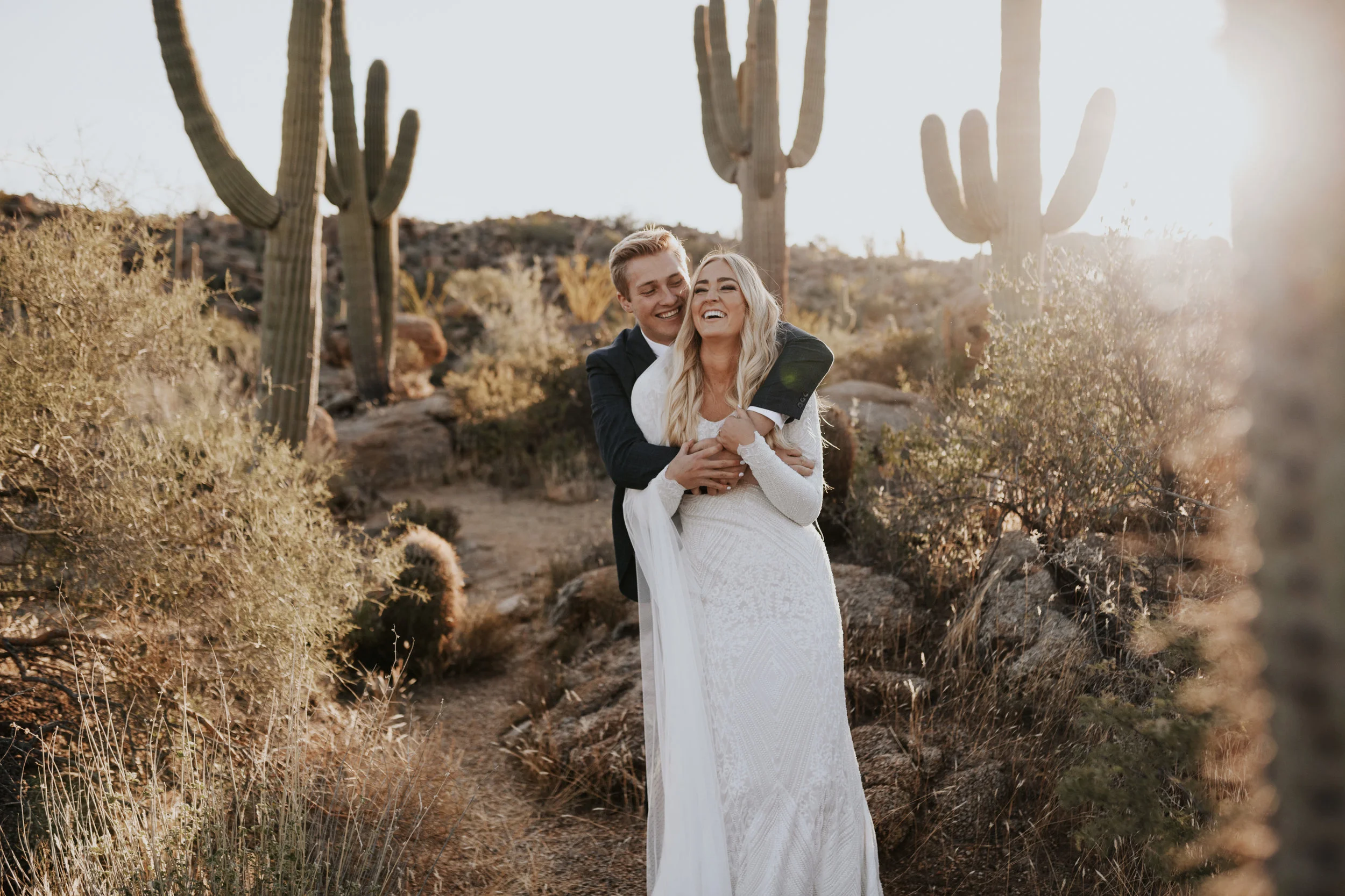 Ellery and Nate | Arizona Winter Bridal Session