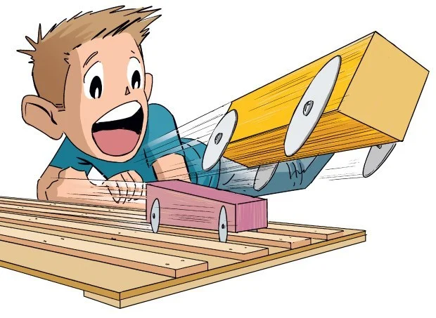 Glowforge Pro - 6ft  6 Lane Pinewood Derby Track 