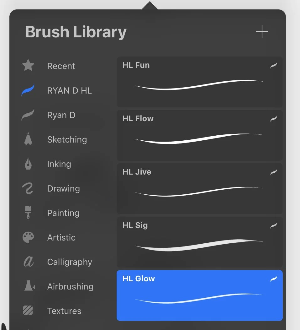 Procreate Single Line Brushes