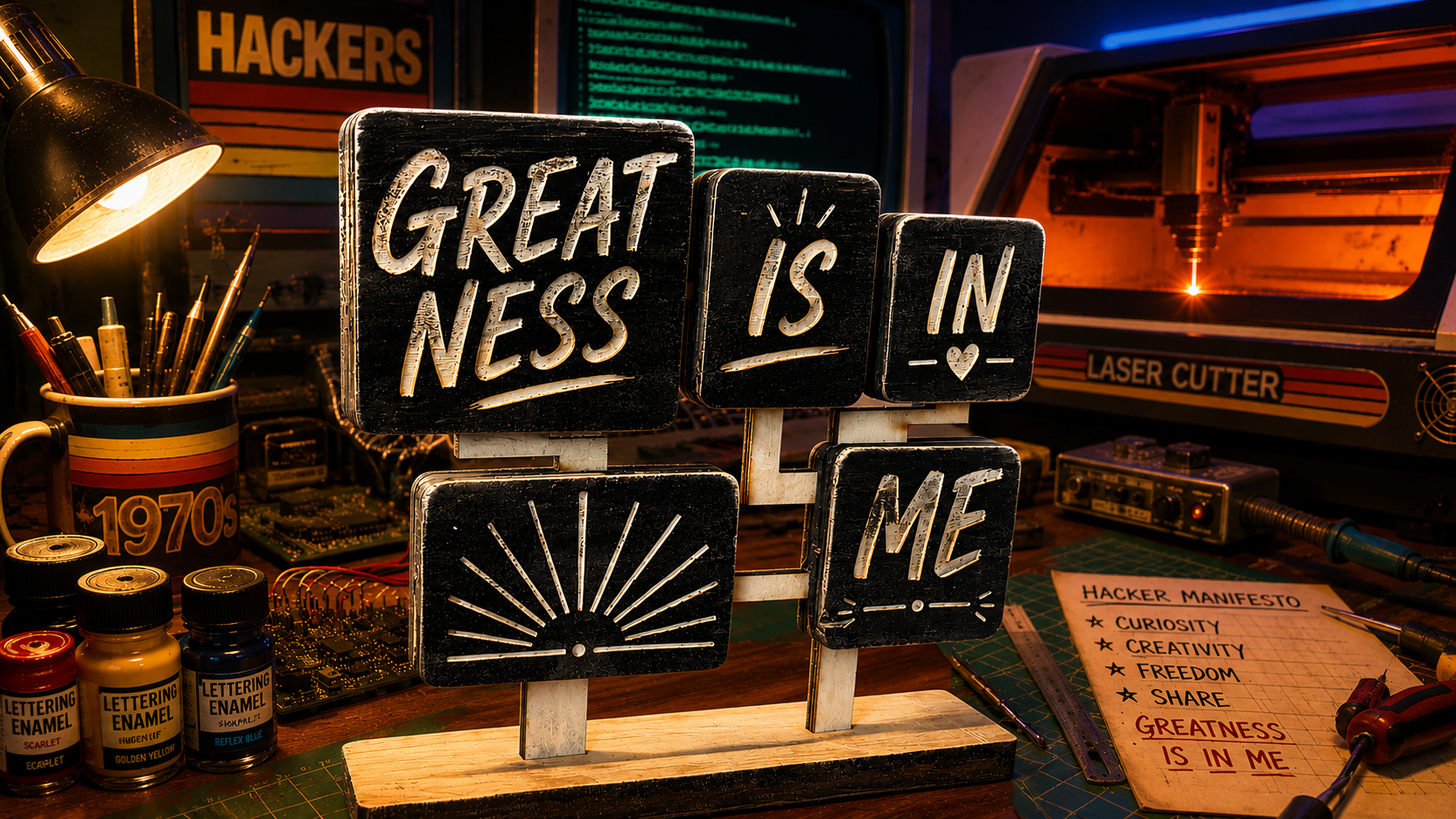 File - Motivational Desk Sign Gift - Customizable