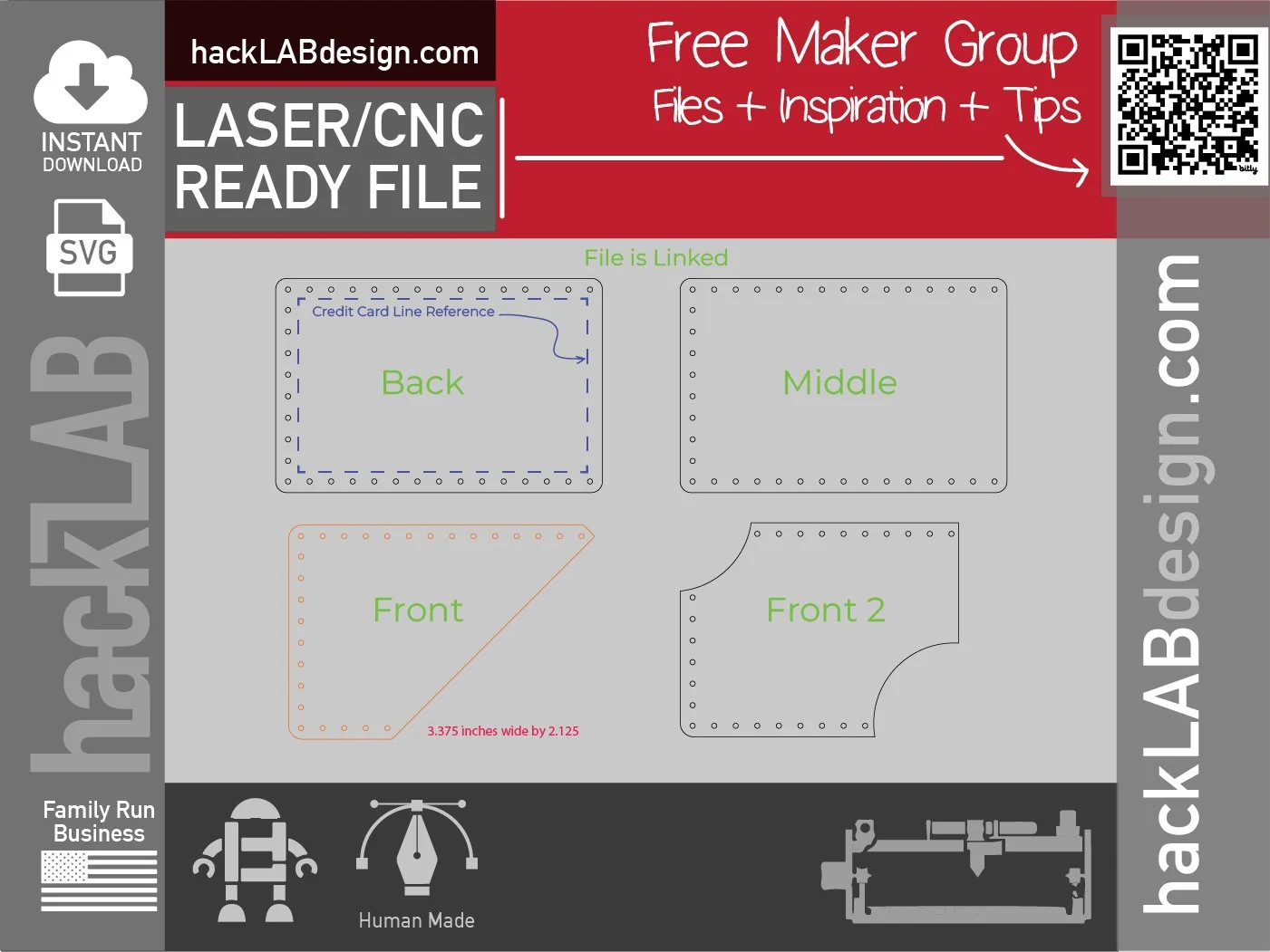 Leather Wallet - Design 01