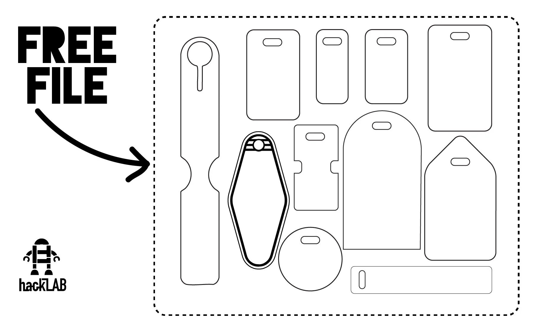 File - Luggage tag Laser Kit