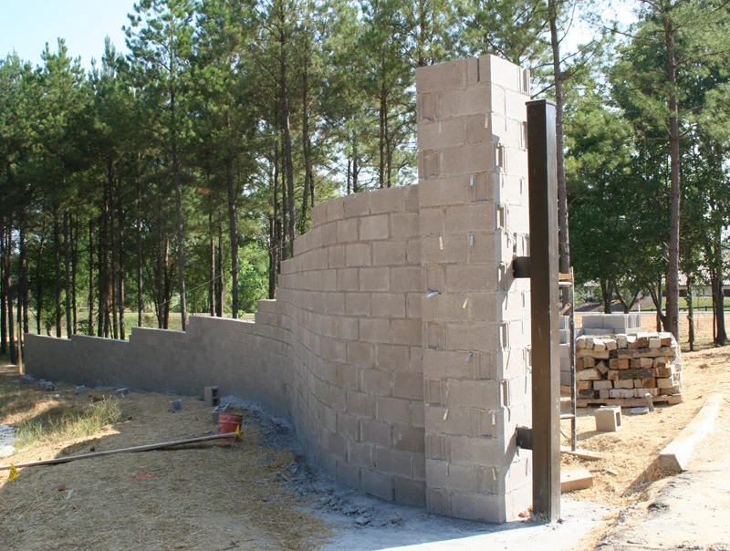 Entry Wall Construction Pic