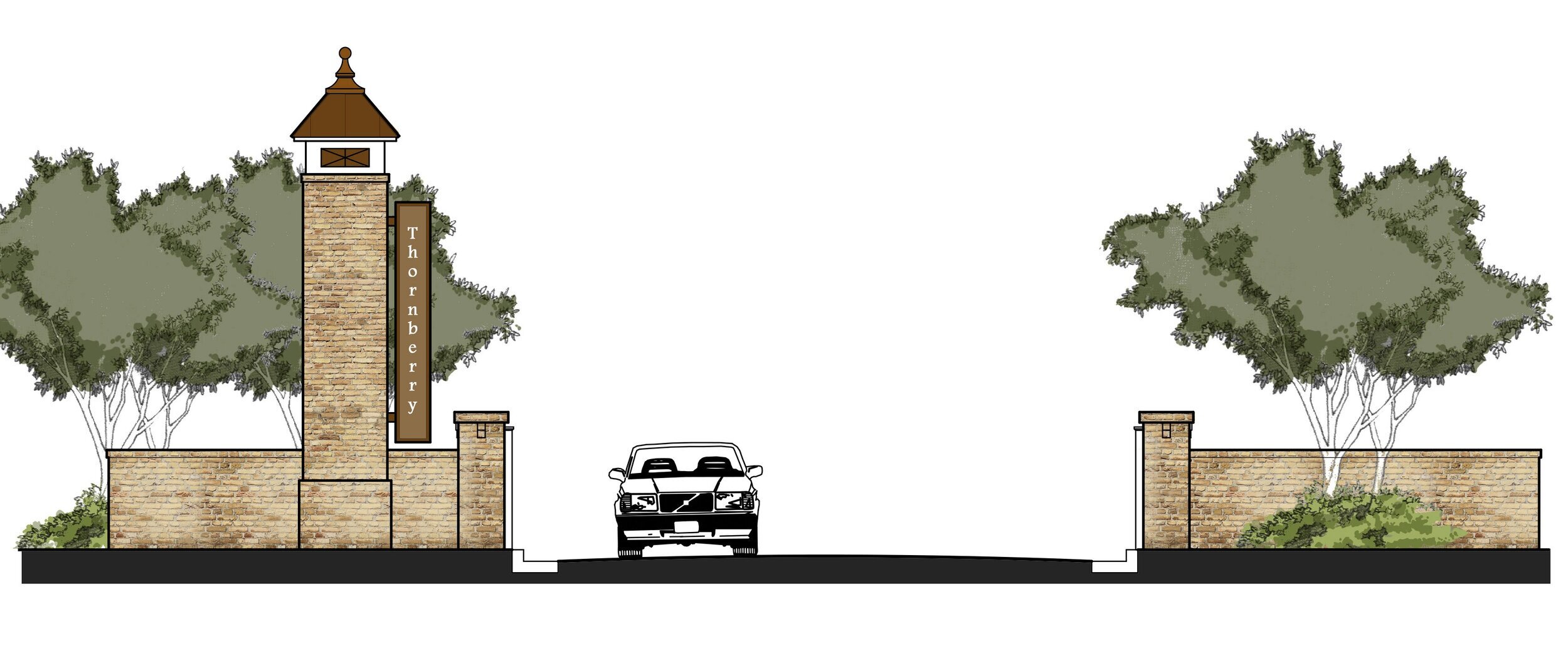 Thornberry Entrance Concept Elevation