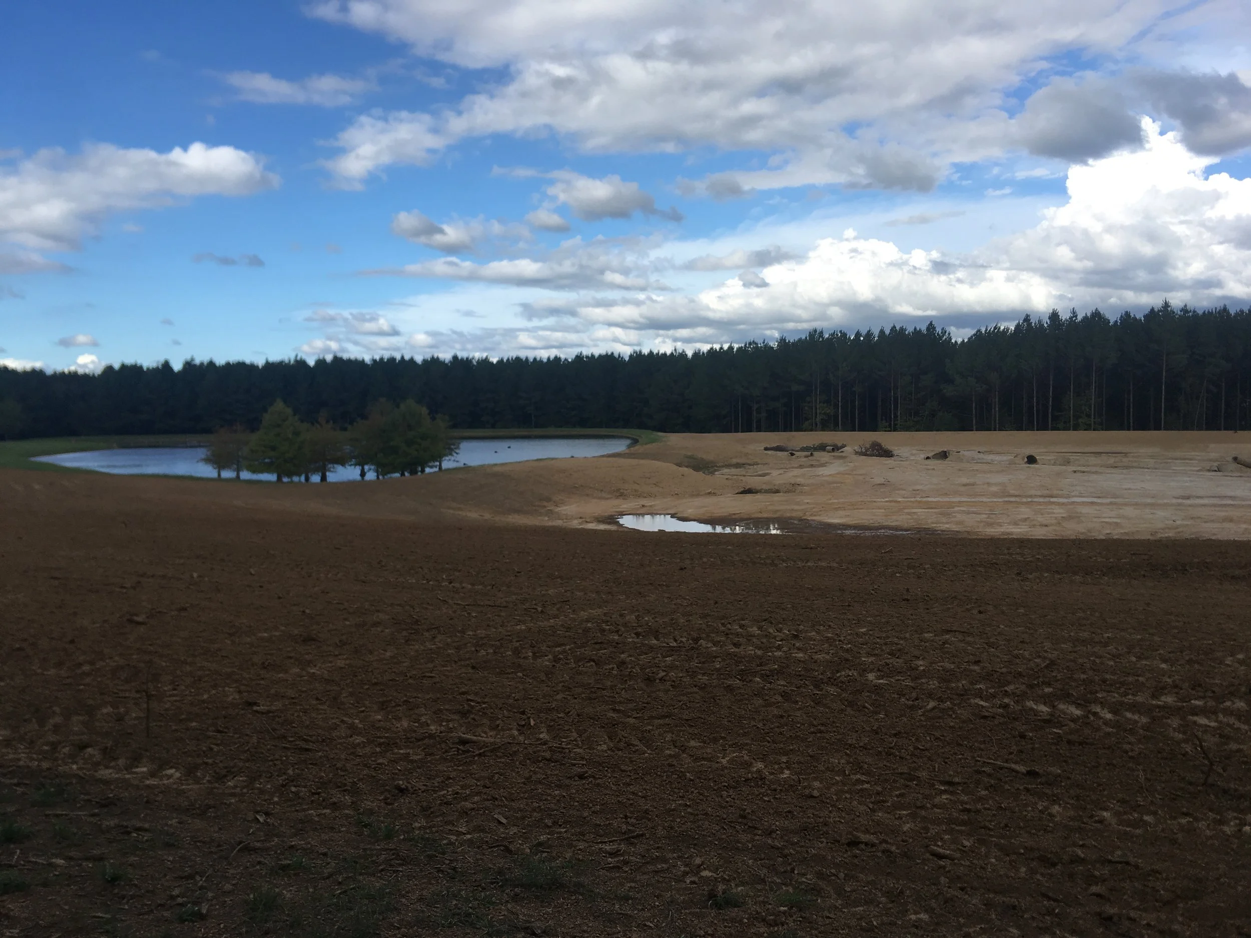 Lake expansion construction progresss