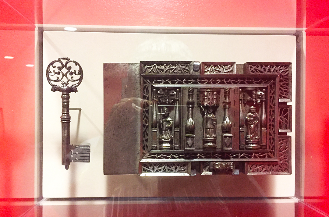 Lock and Key, lock: early 16th century, key: ca. 1700. French, carved and cast iron. Gift of Mr. and Mrs. Solomon Byron Smith.