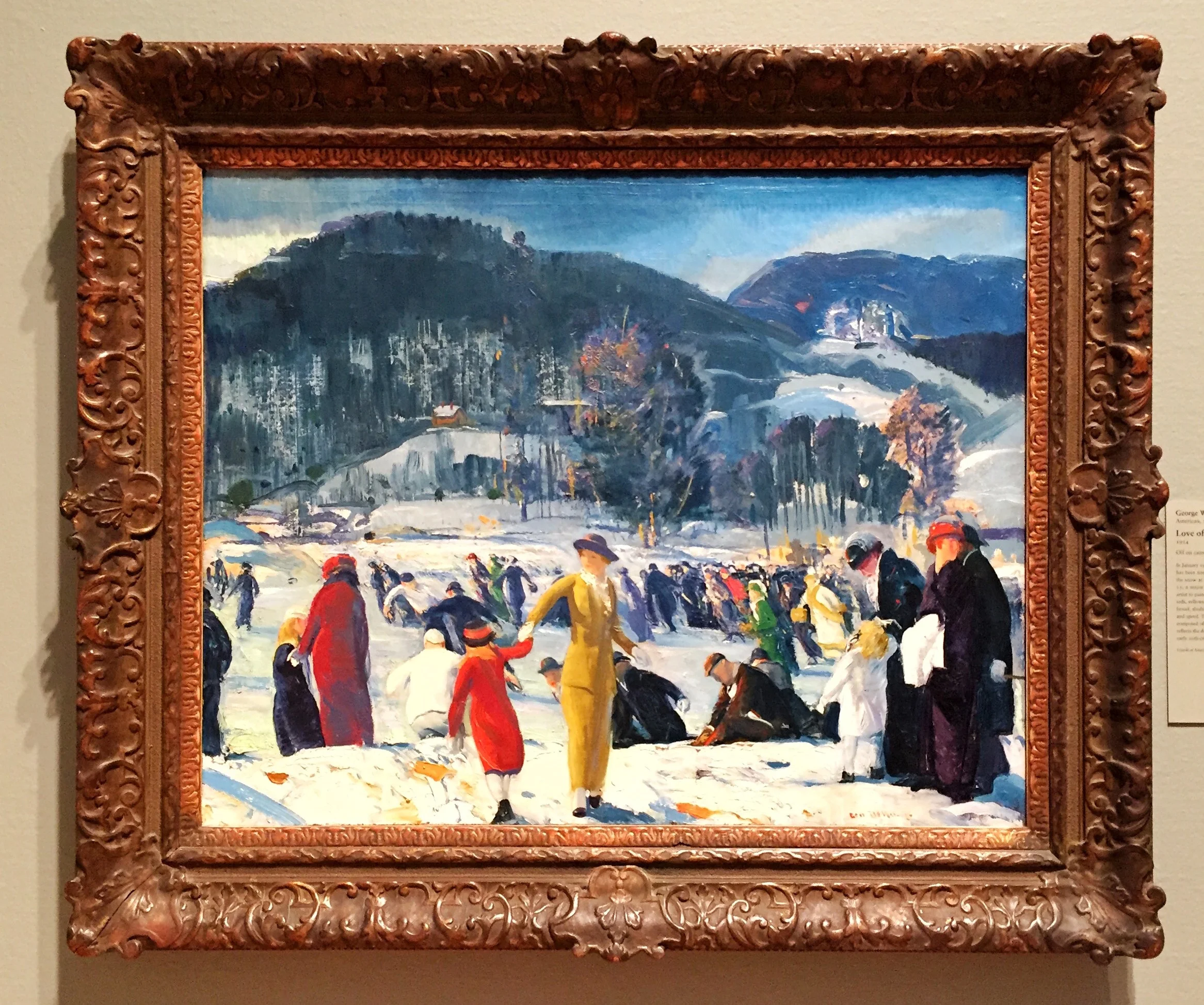 George Wesley Bellows, American, Love of Winter, 1914.