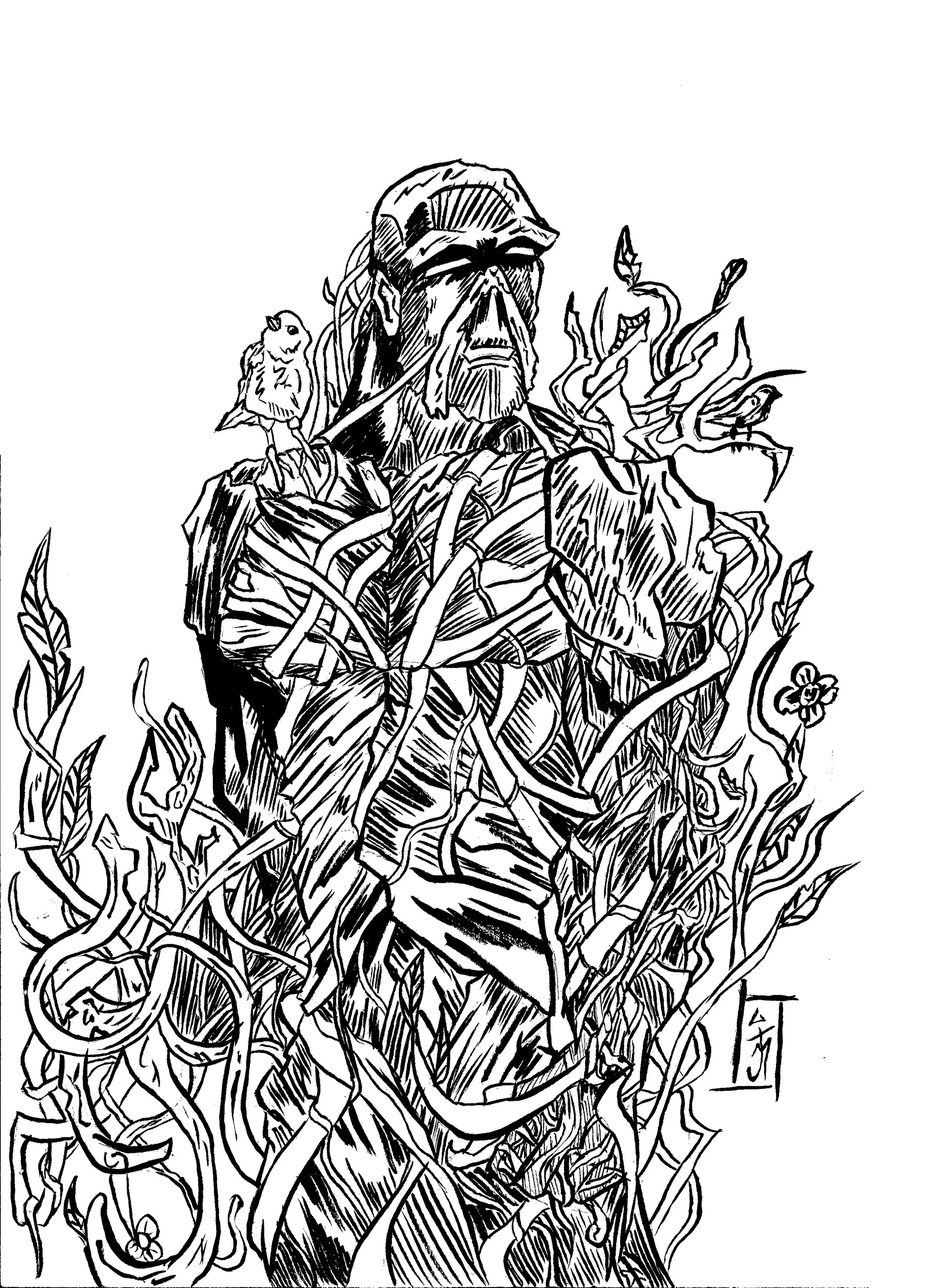 Swamp Thing Inks