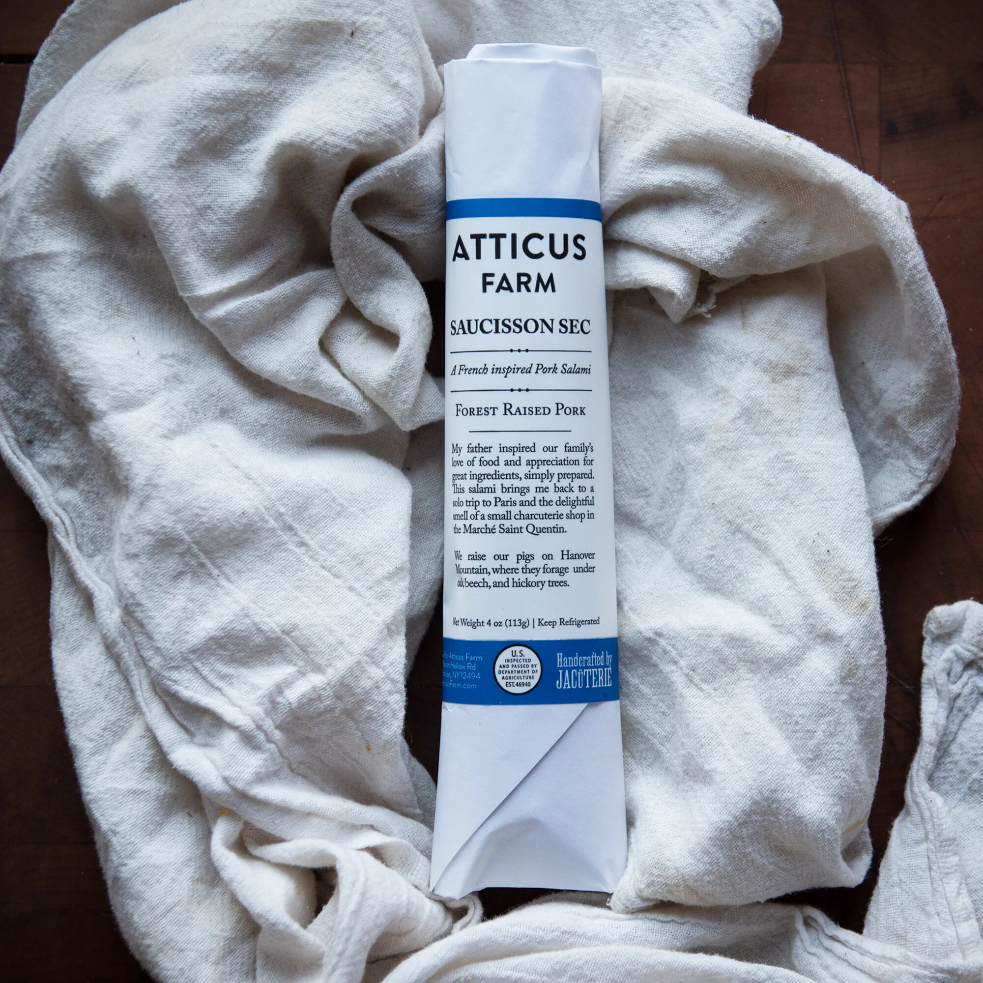 Saucisson Sec - French inspired Pork Salami