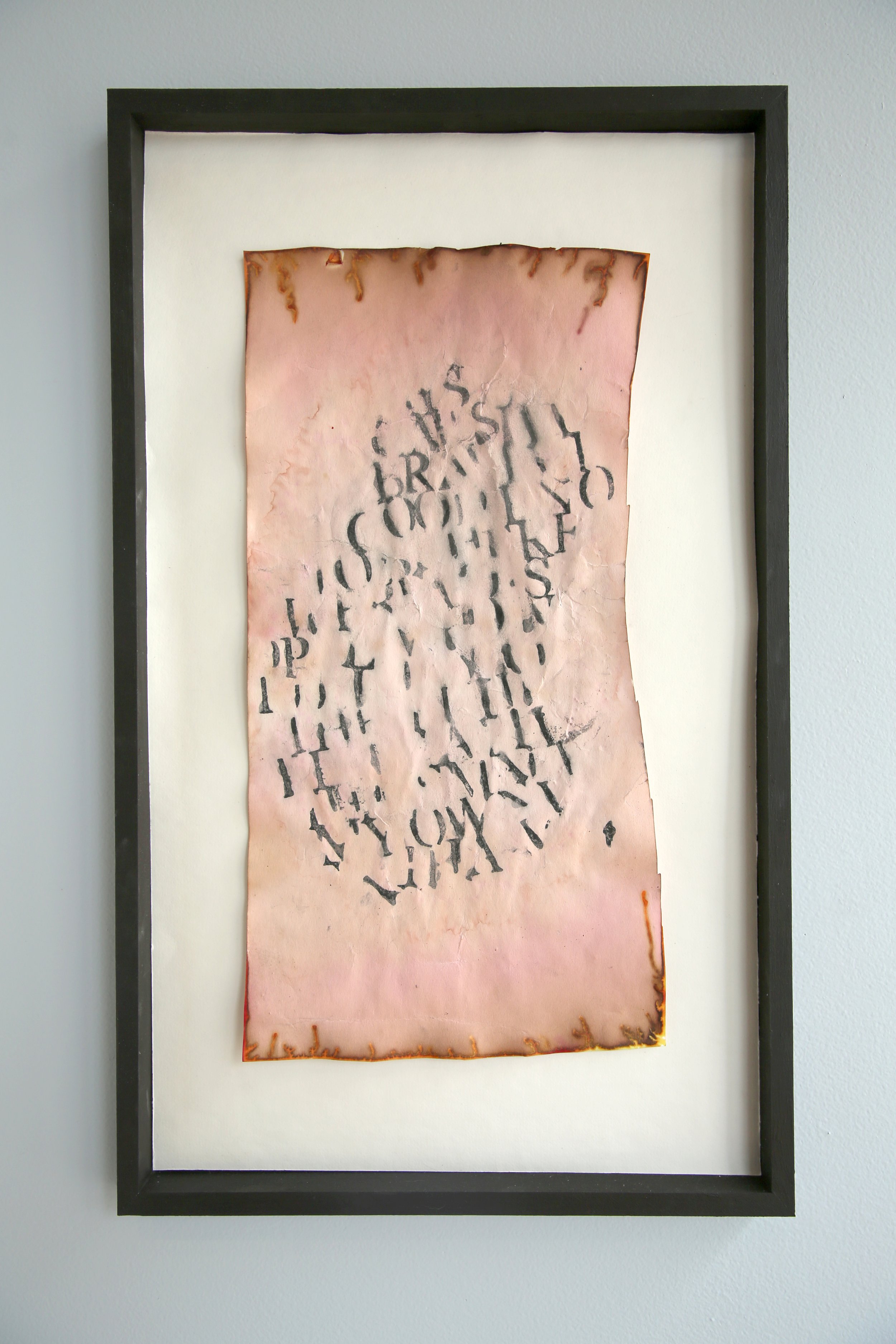   Futile   2021  Cotton Paper, Graphite  14 w x 23 h x 1” d 