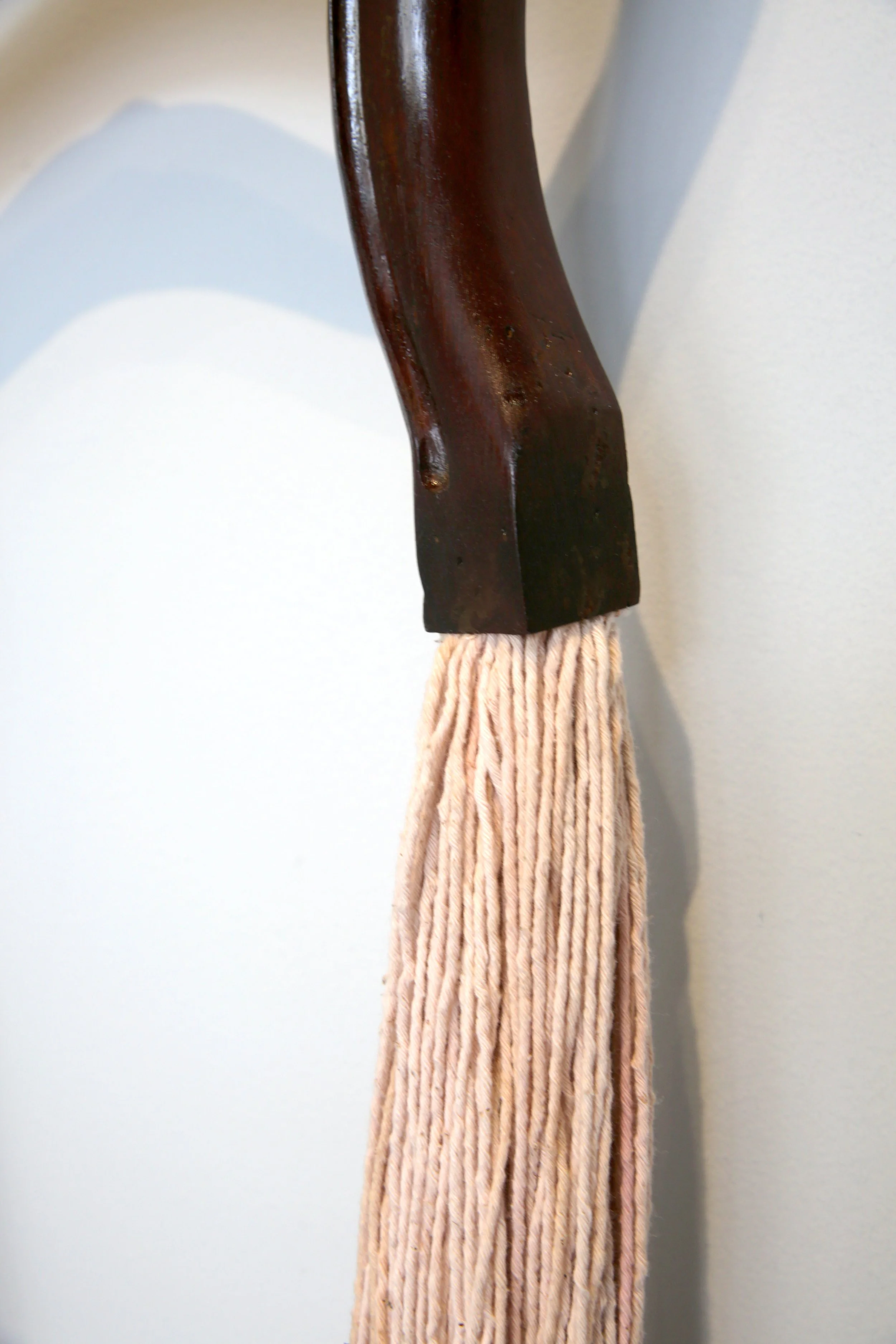   Threadbare   2022  Found Object, Cotton String  17 w x 46 h x 5.5”d 