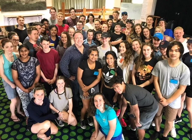 Michael with the kids participating in RYTS 2017 in Northern NSW.