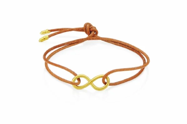 Pulseira Infinito com Couro caramelo.jpeg