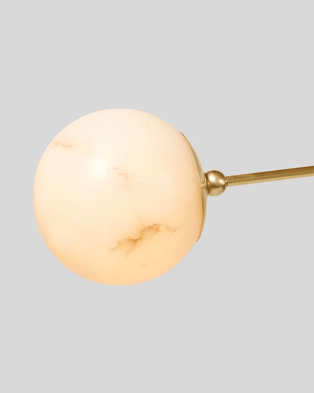 Satin brass with Spanish Alabaster