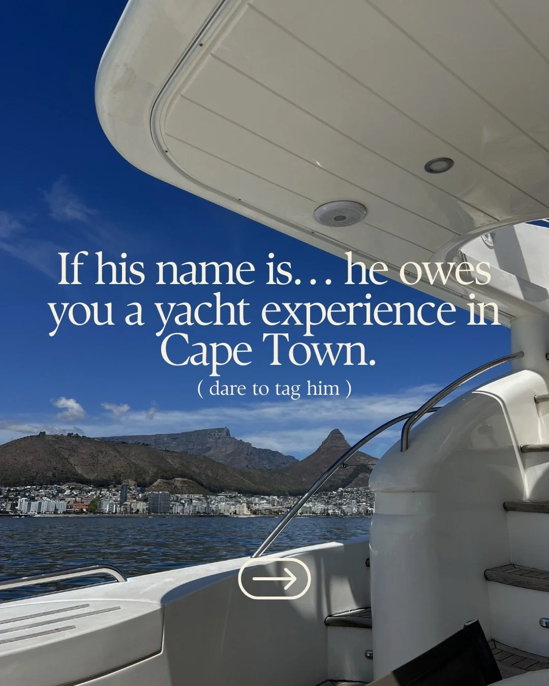 A real Gent can enquire through DM with the word &ldquo;BOOK&rdquo; 🪩🛥️⚓️🐠 sea you there ! 
.
.
.
#yachtcharter #yachtcapetown #capetown #capetownbookings