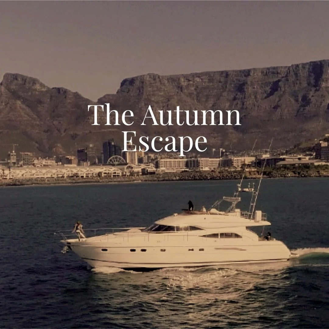 As we move into a quieter, more beautiful time in Cape Town, we&rsquo;ve opened a limited Autumn booking window on Only One Yacht🍂
 
For all bookings confirmed between 27 March - 20 April, we&rsquo;re including a few added touches to elevate your ex